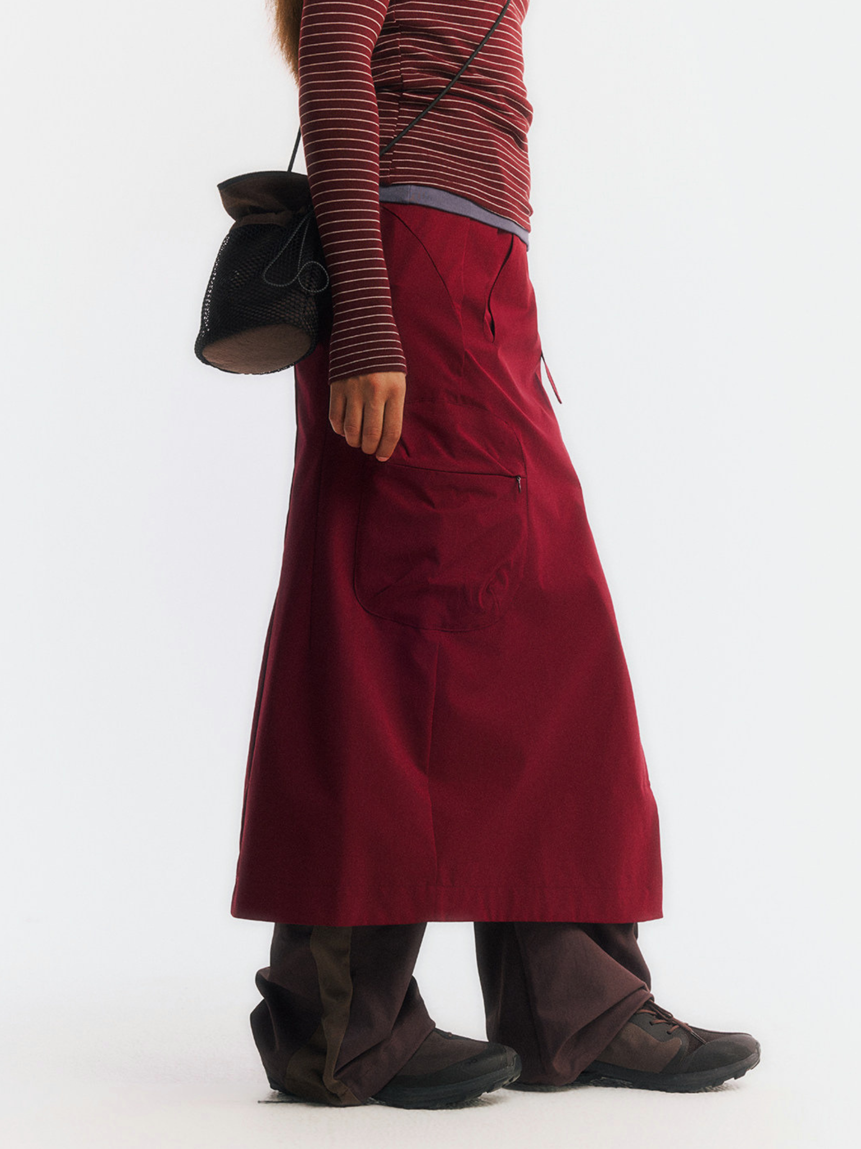 SpringMist - Women's Water-Repellent Durable A-Line Midi Skirt