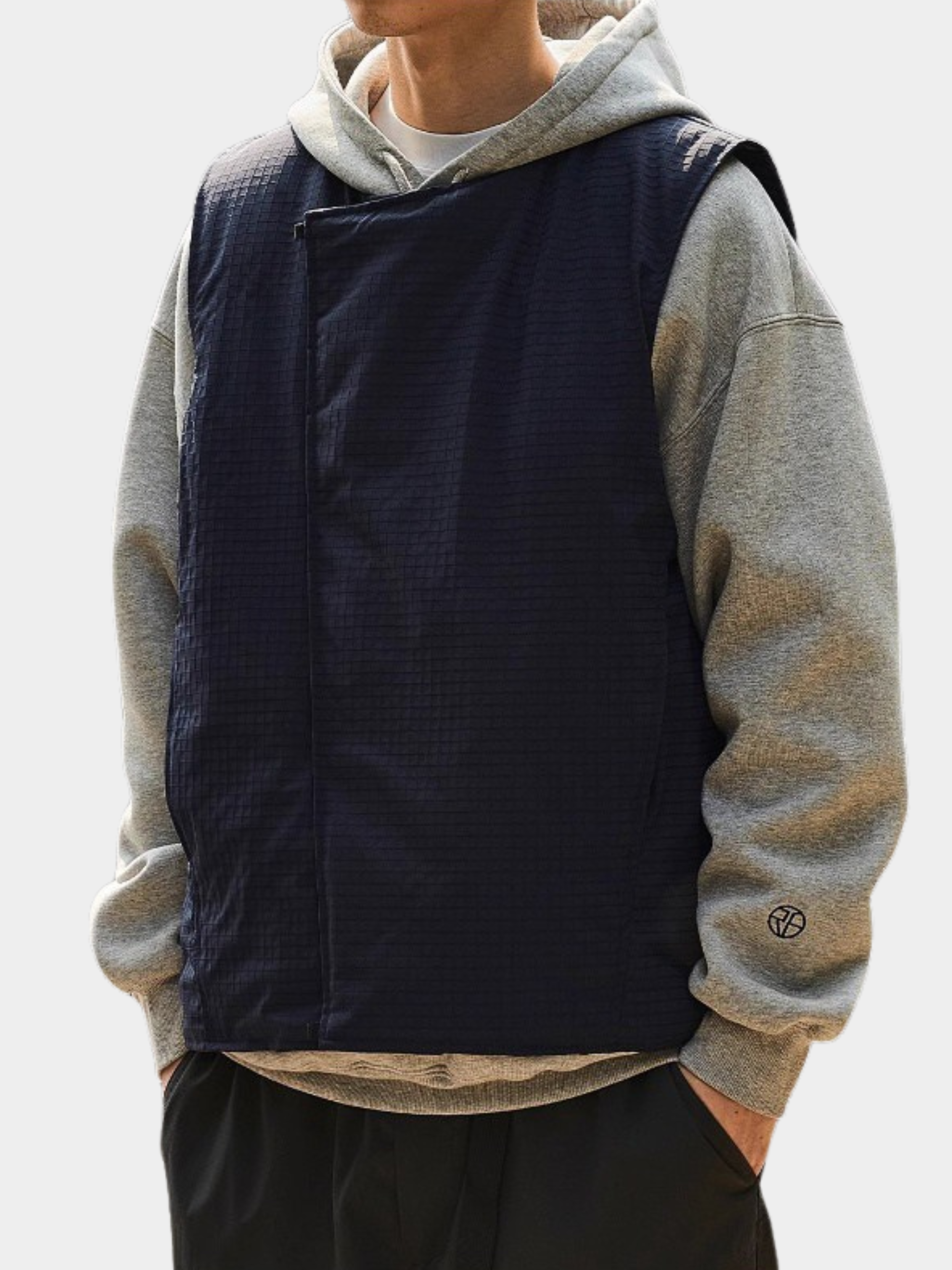 HeatBox - Men's 90% White Duck Down Water-Resistant Asymmetric Vest