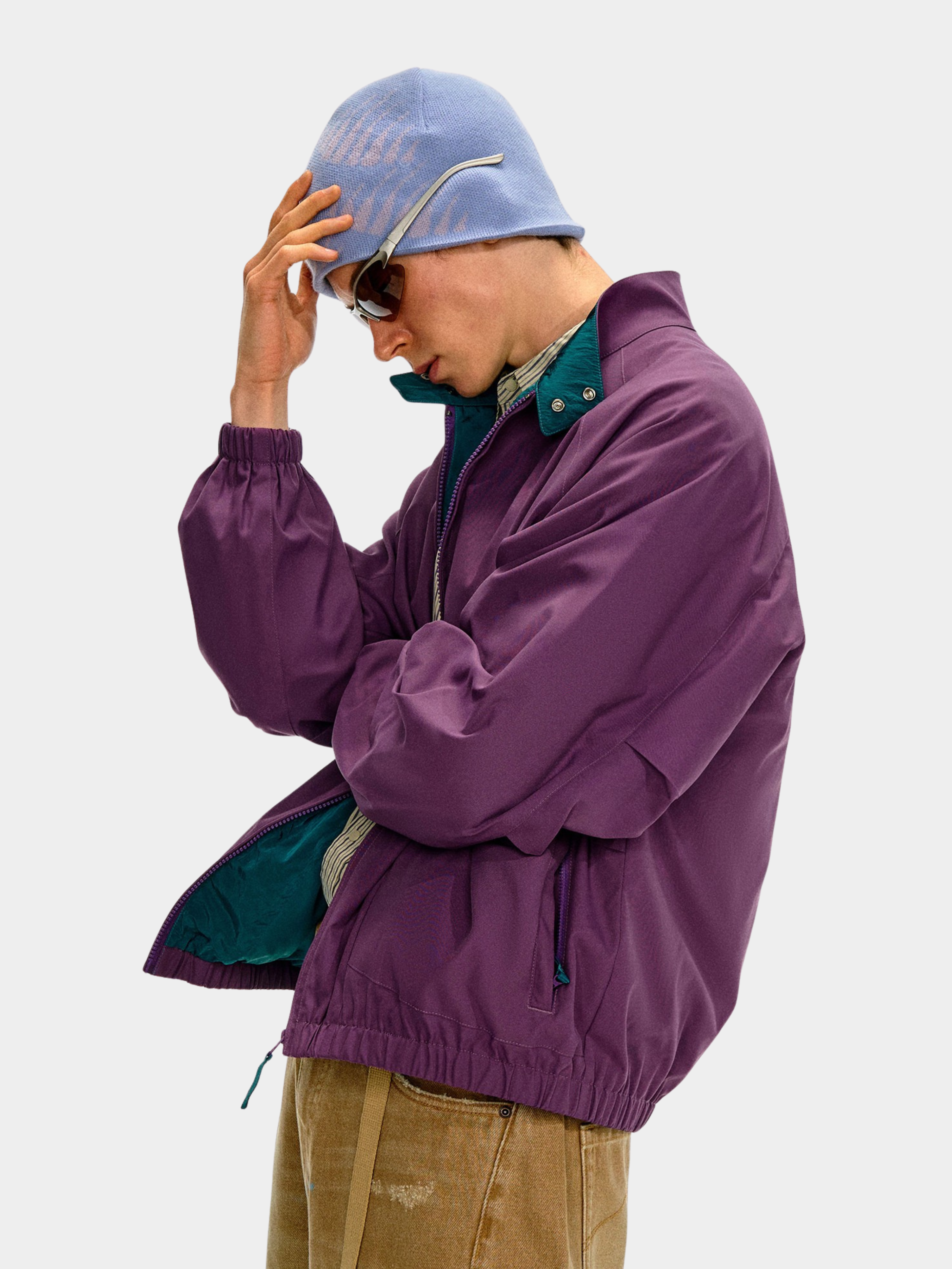 Firewhisper - Unisex Colorblock Stand-Collar Harrington Jacket