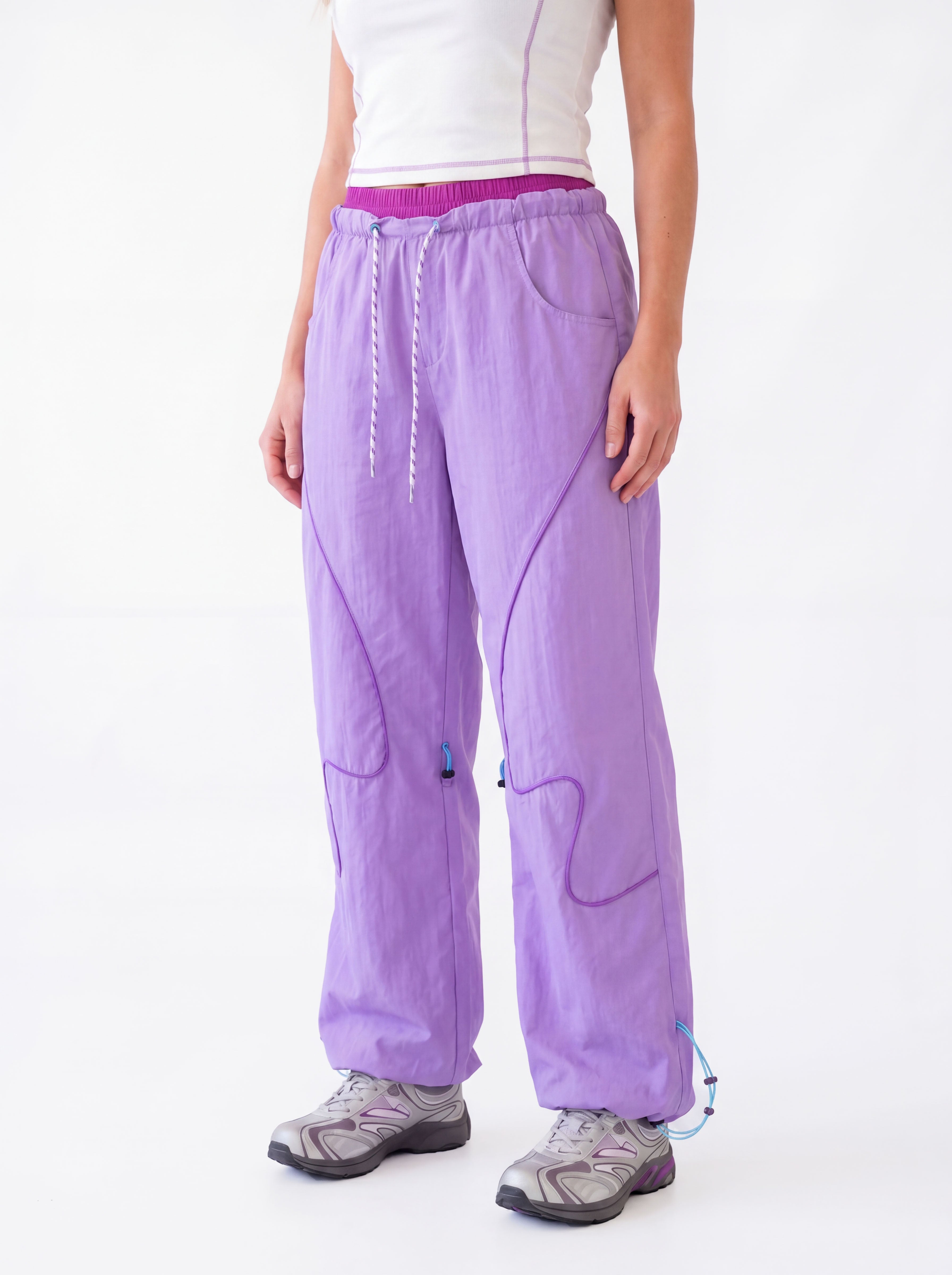 Bulwark - Women's Double-Waist Wide-Leg Parachute Pants
