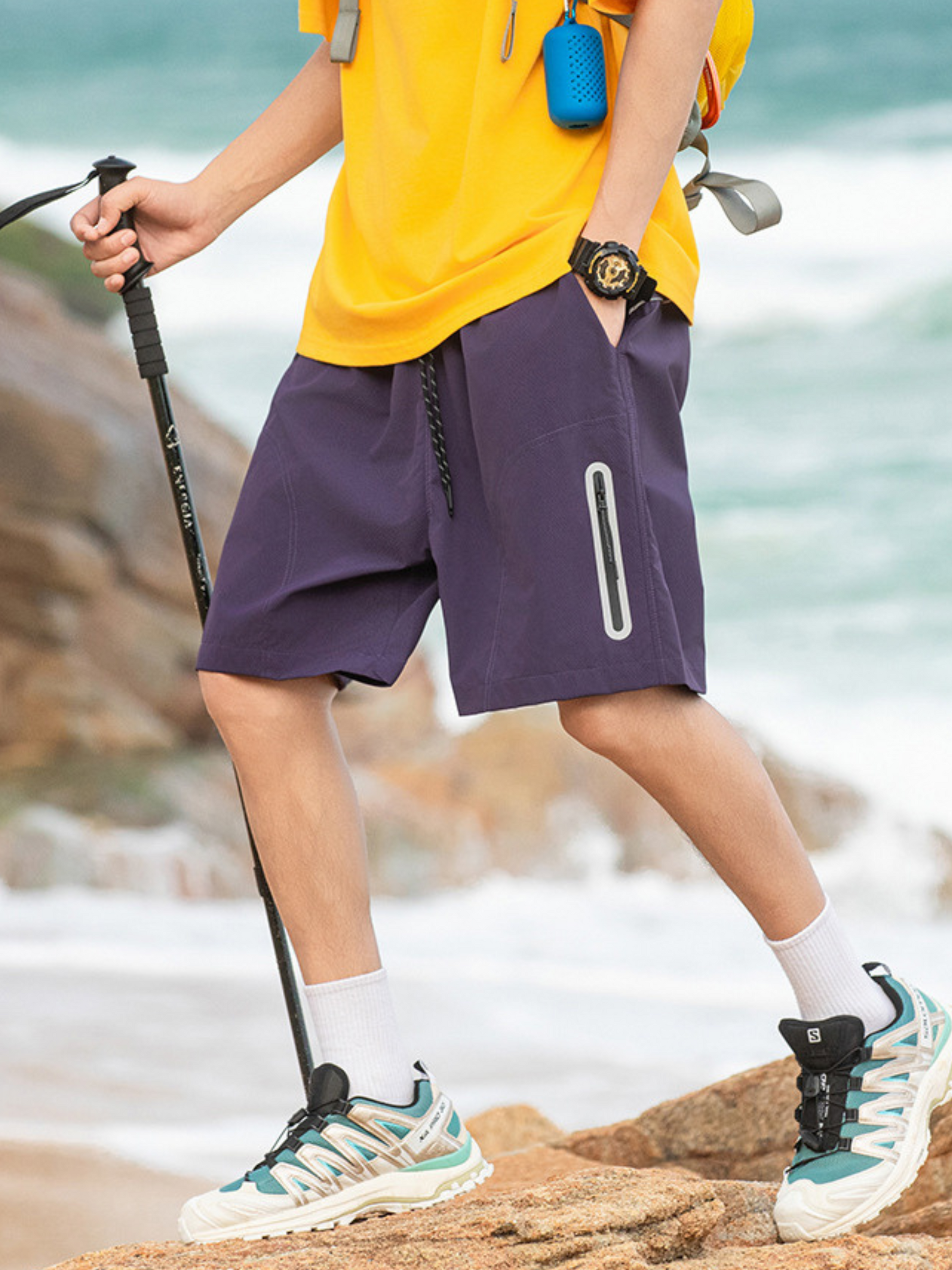 BaseChair - Men's Packable Breathable Lightweight 5-Inch Shorts GONGGAR SPORTS