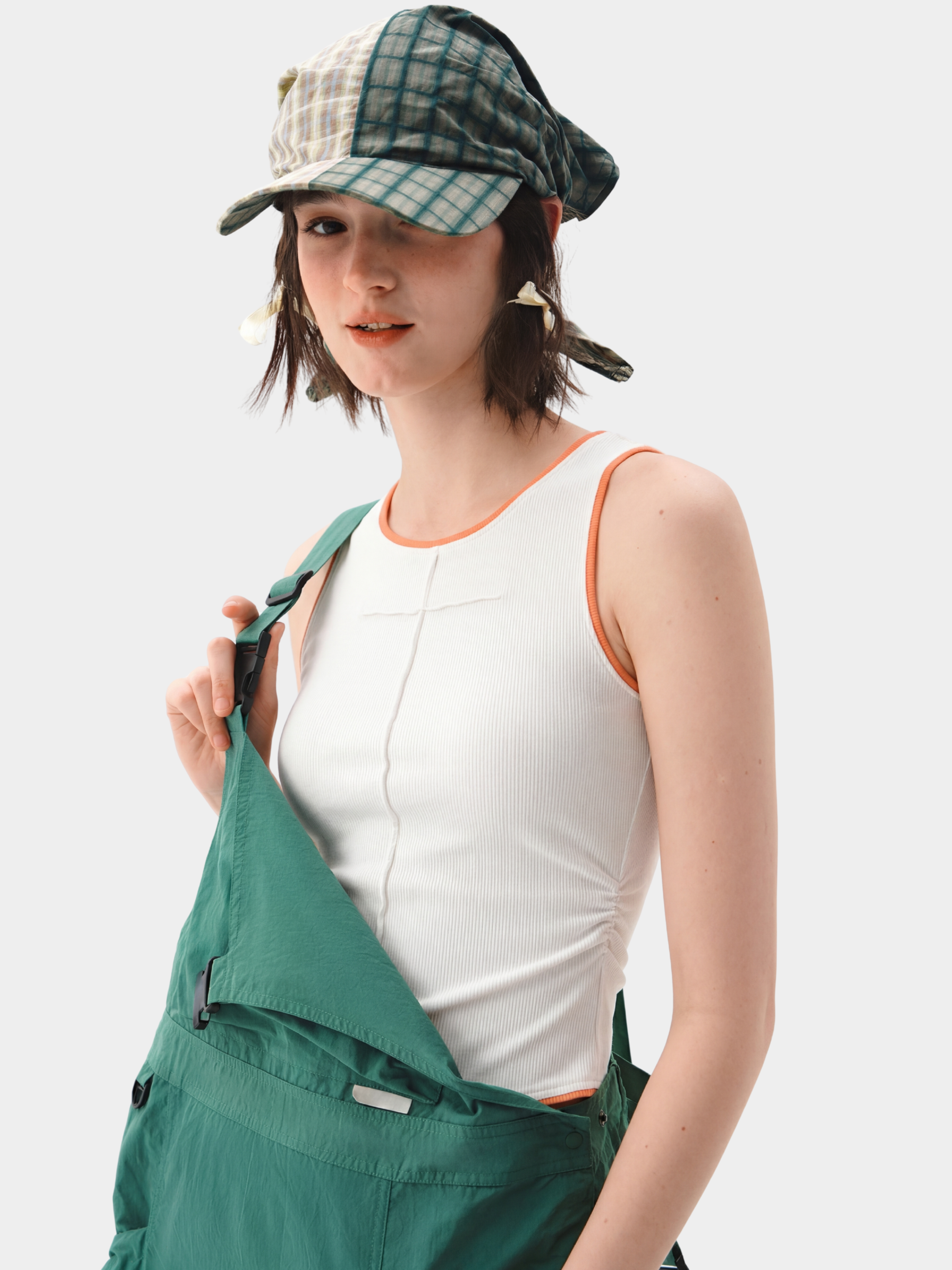 Redrock - Women's Slim Fit Cropped Sleeveless Cotton Tank Top