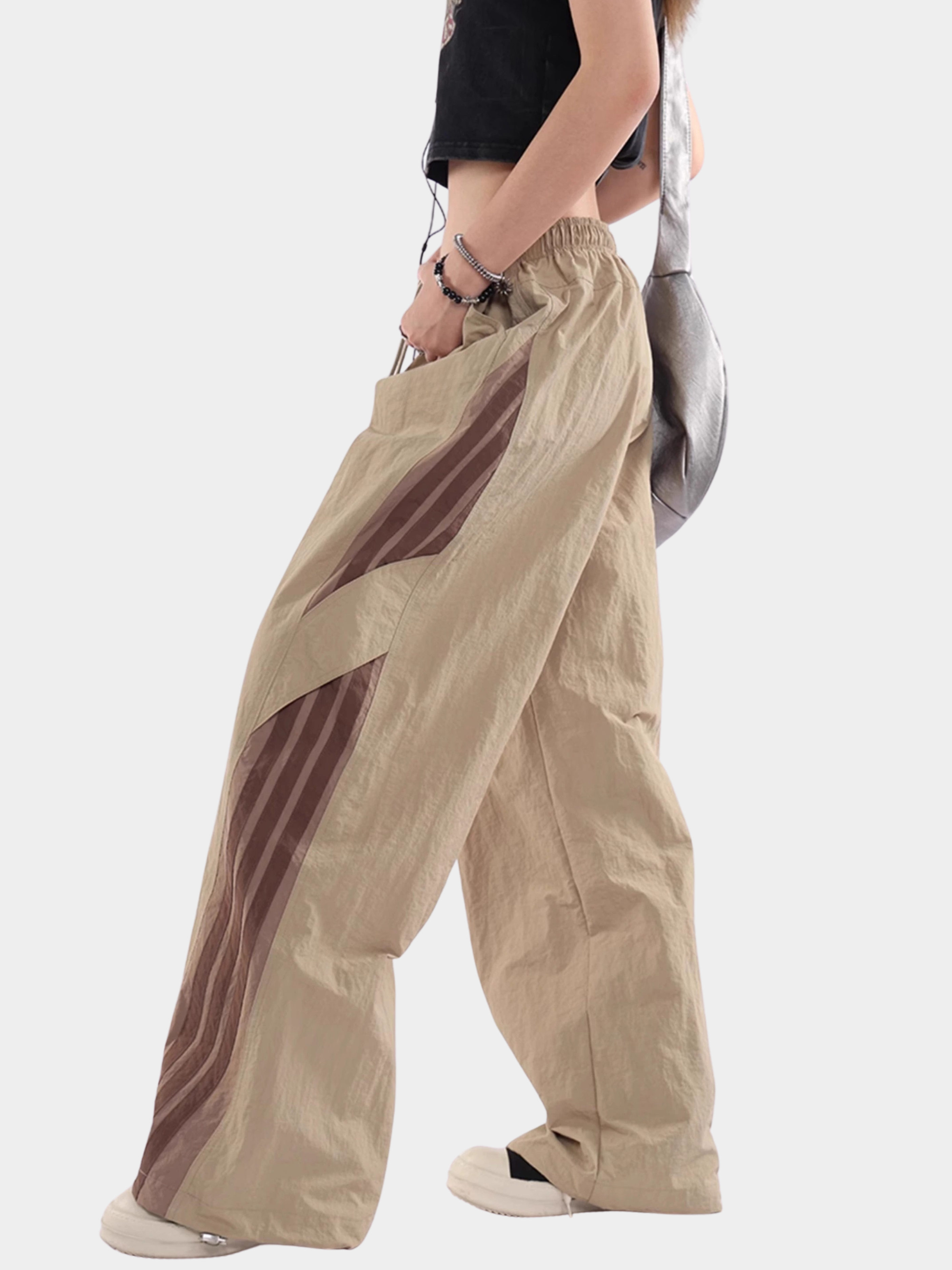 FrostCore - Unisex Wide-Leg Striped Casual Track Pants