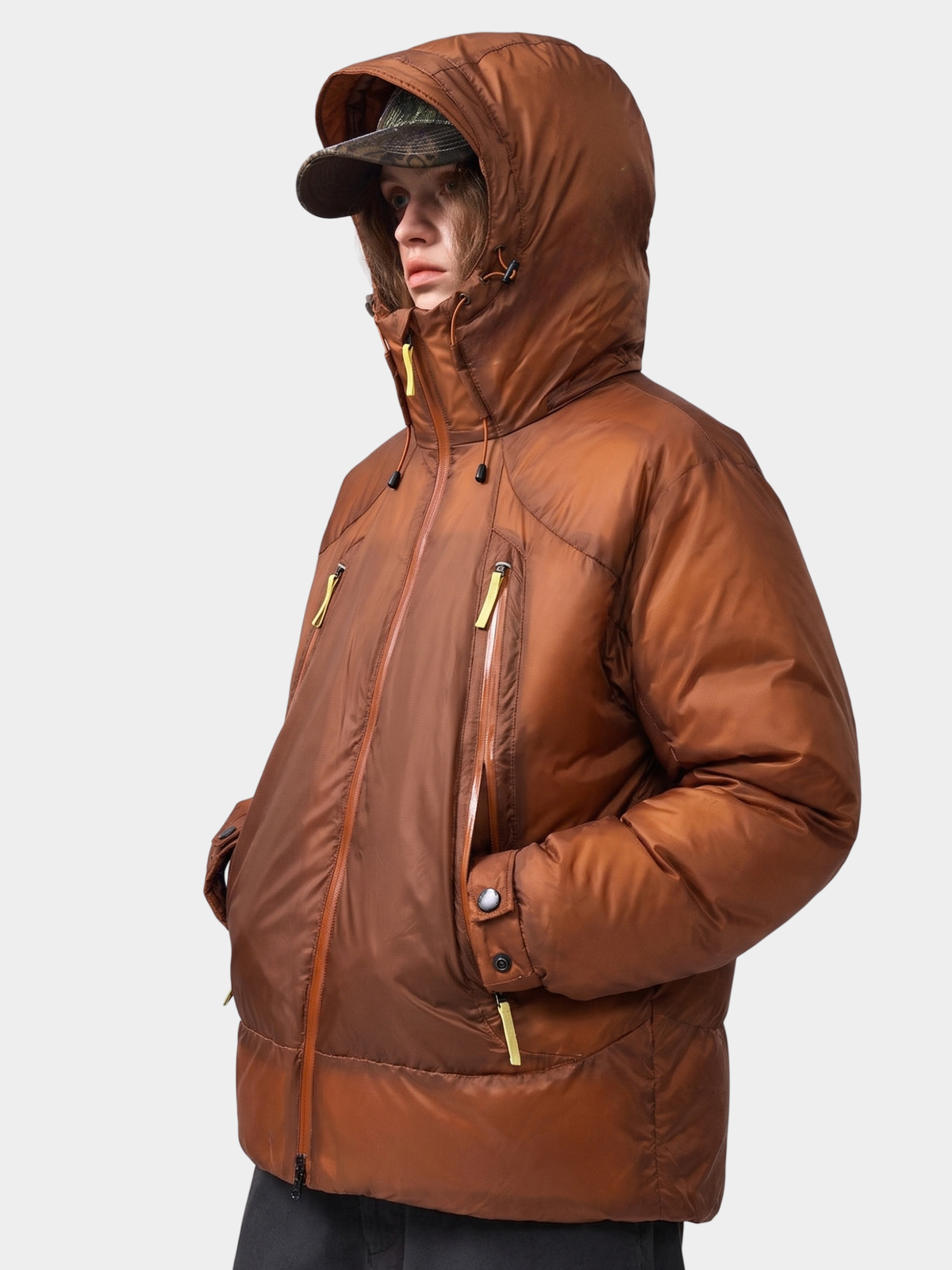 Dawntrail - 90% White Duck Down Hooded Insulated Jacket