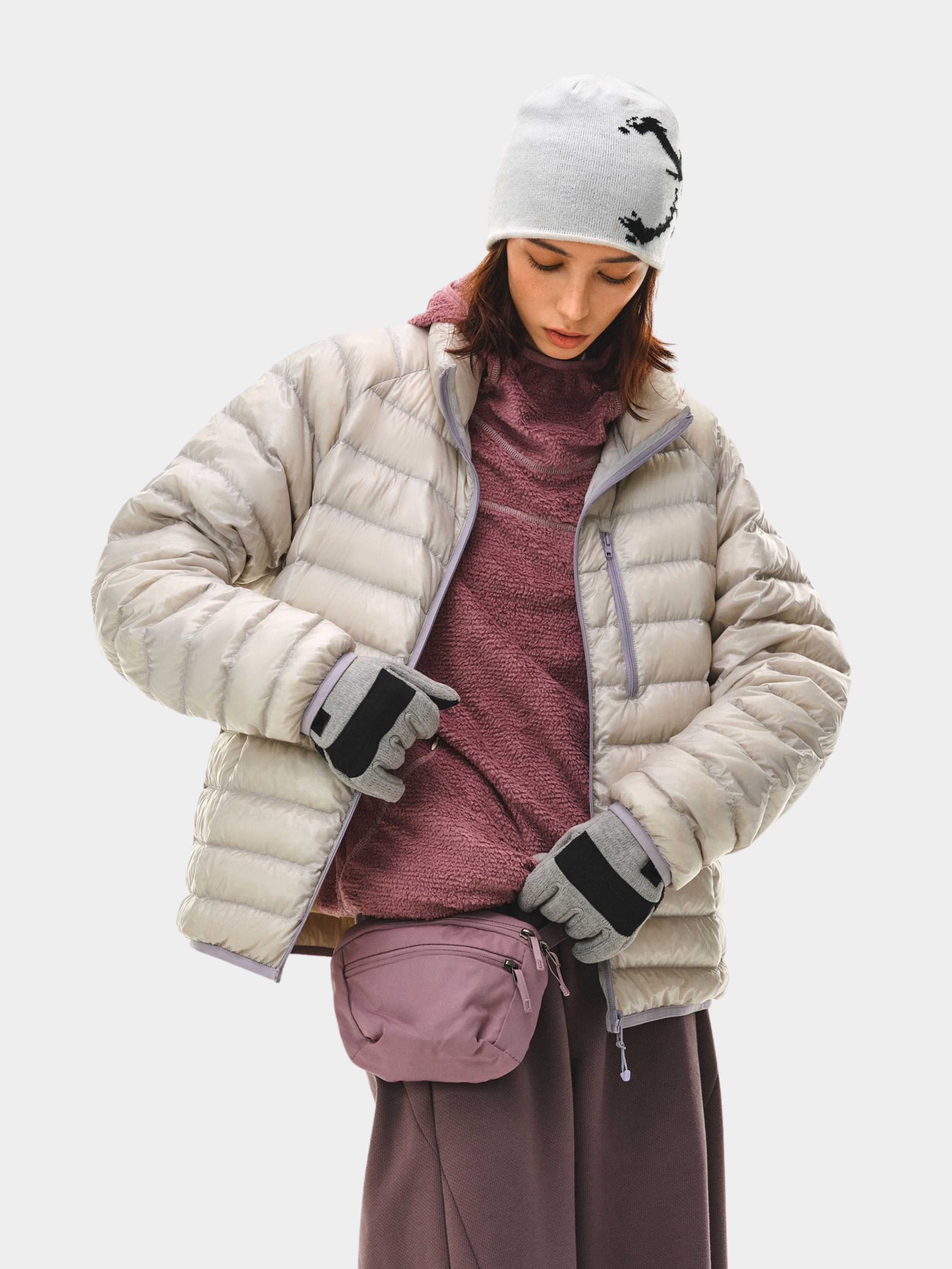 Wildfury - Unisex 90% White Duck Down Lightweight Puffer Jacket