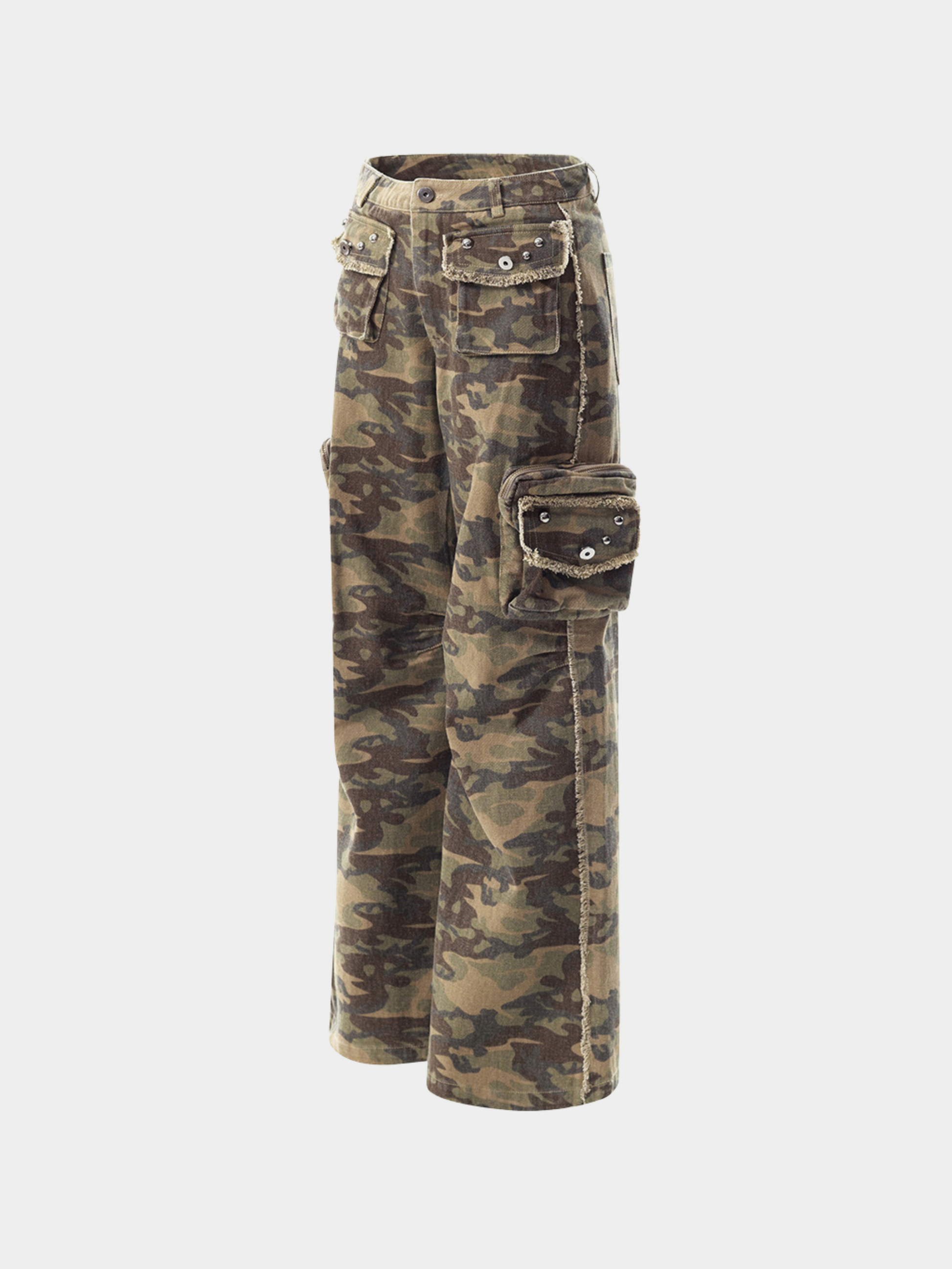 GlideBag - Men's Camo Flare Denim Pants GONGGAR SPORTS