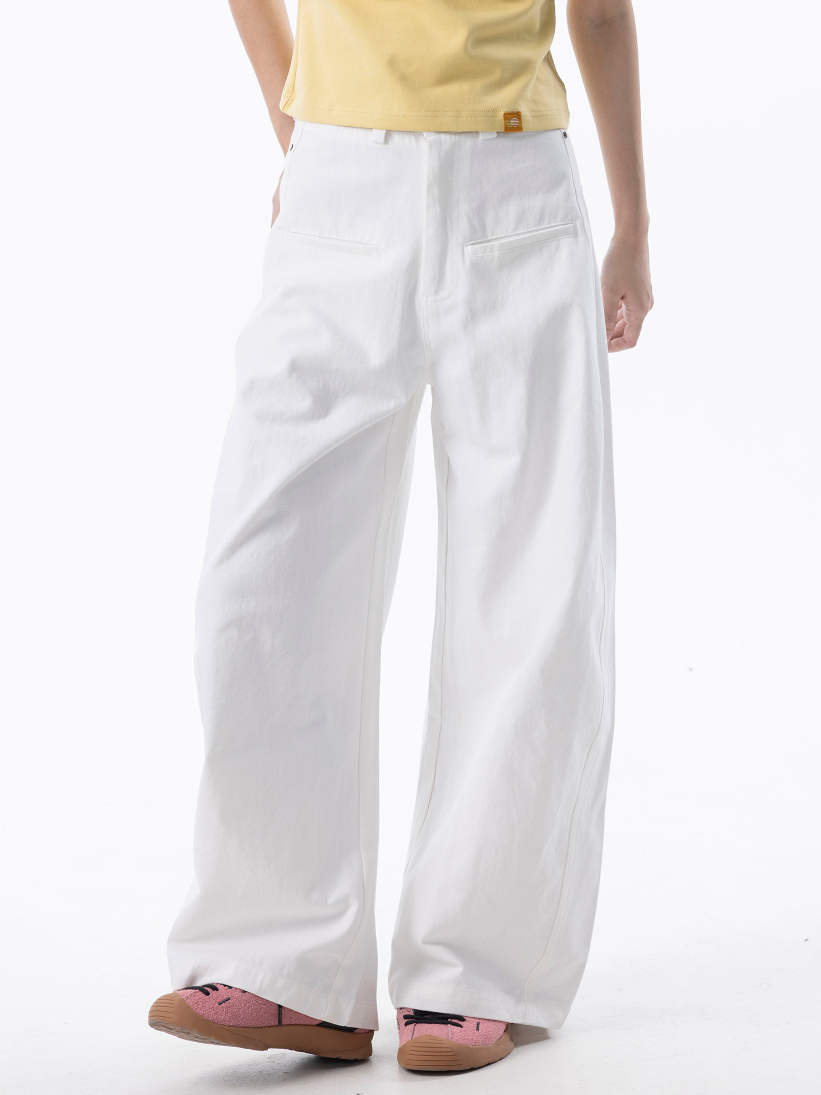 Horizontrail - Unisex Pure Cotton Relaxed Straight Blade-Cut Pants
