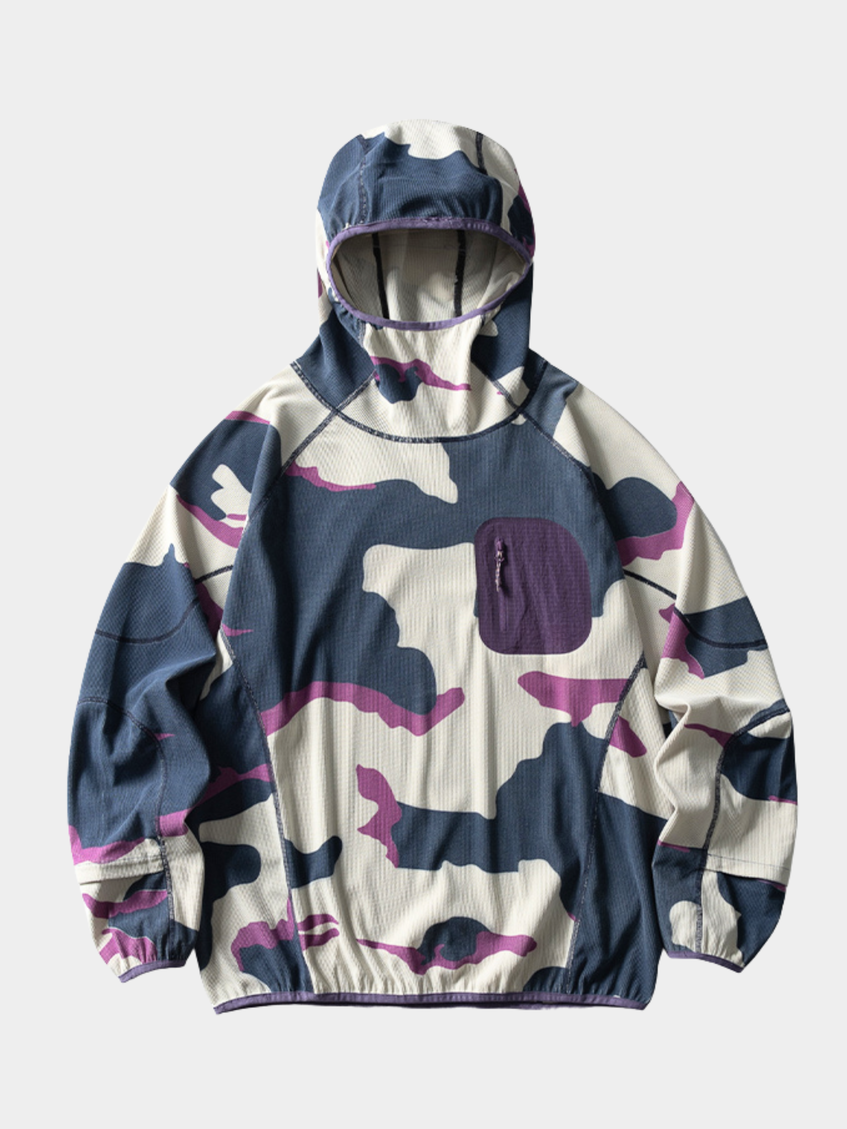 Crag - Unisex Moisture-Wicking High Neck Hoodie Base Layer