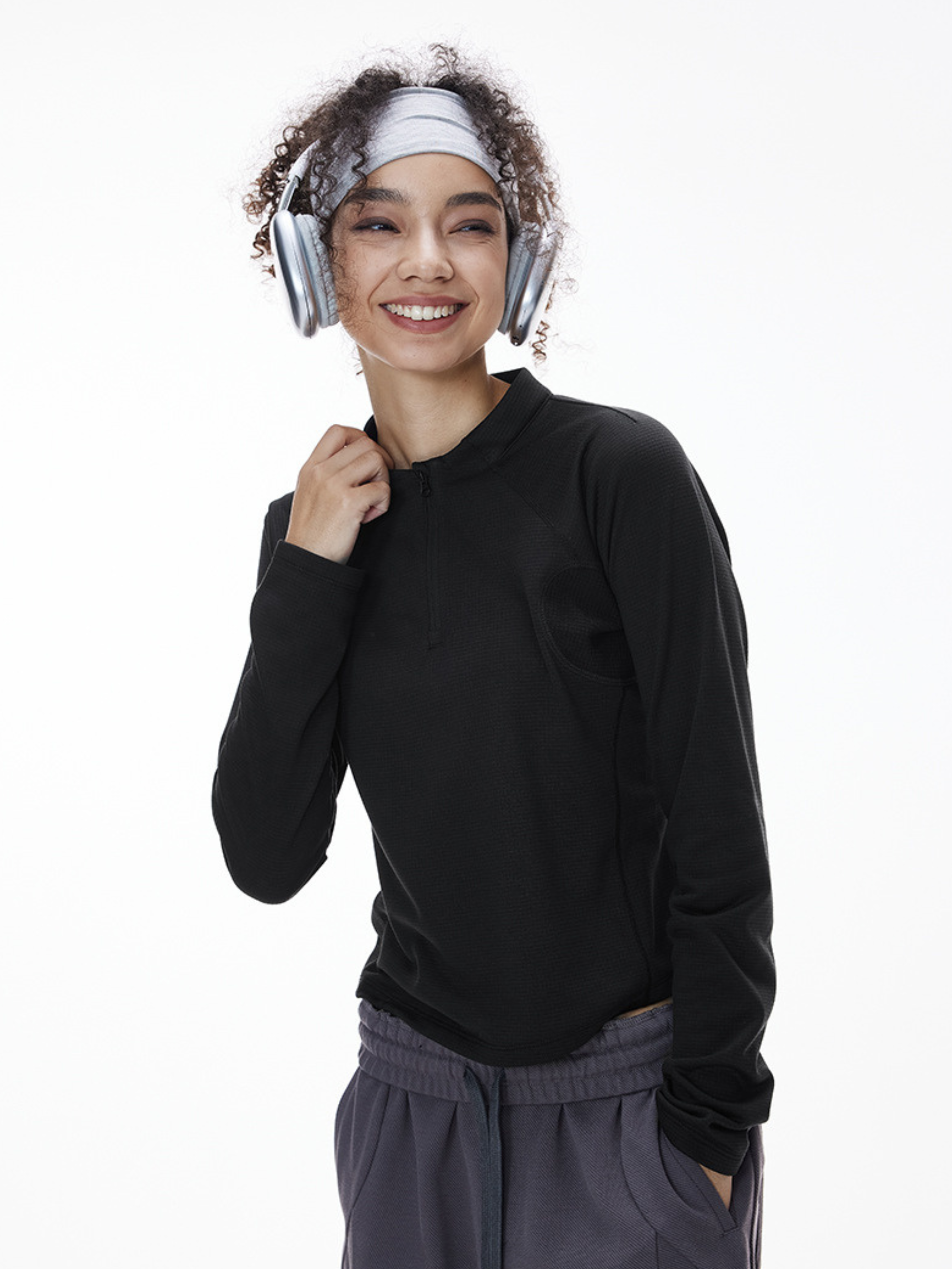 Shadowfern - Lightweight Thermal Half-Zip Sweatshirt