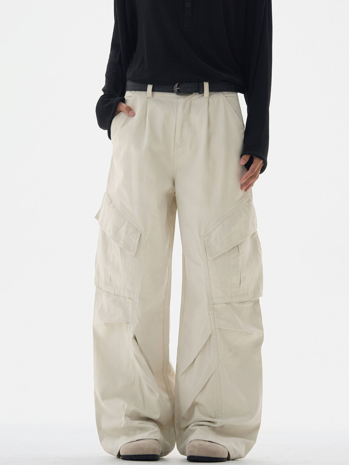 WideDrift - Abrasion-Resistant Multi-Pocket Cotton Cargo Pants