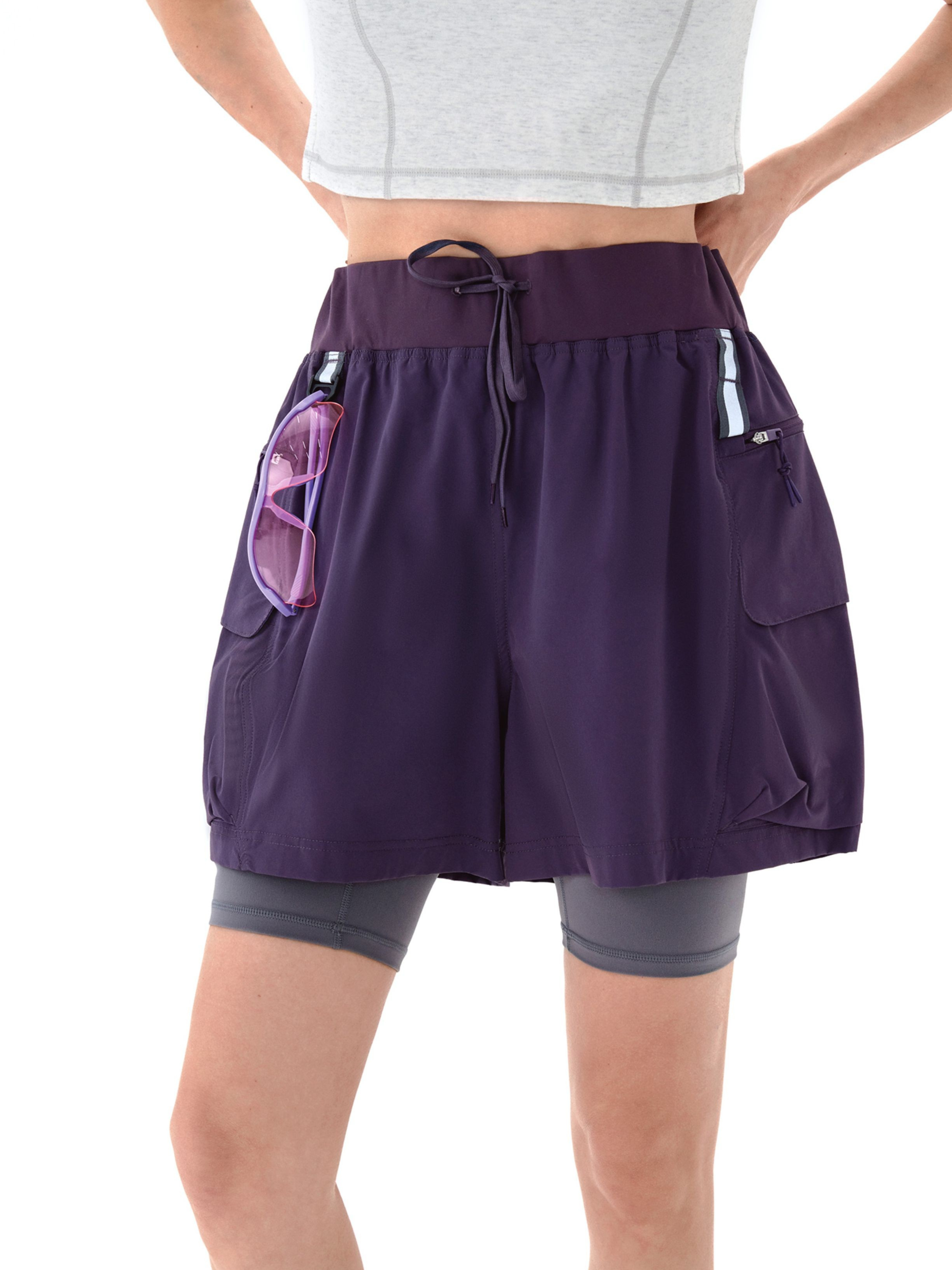 Cougarnest - Women's Drawstring Reflective Quick-Dry Shorts