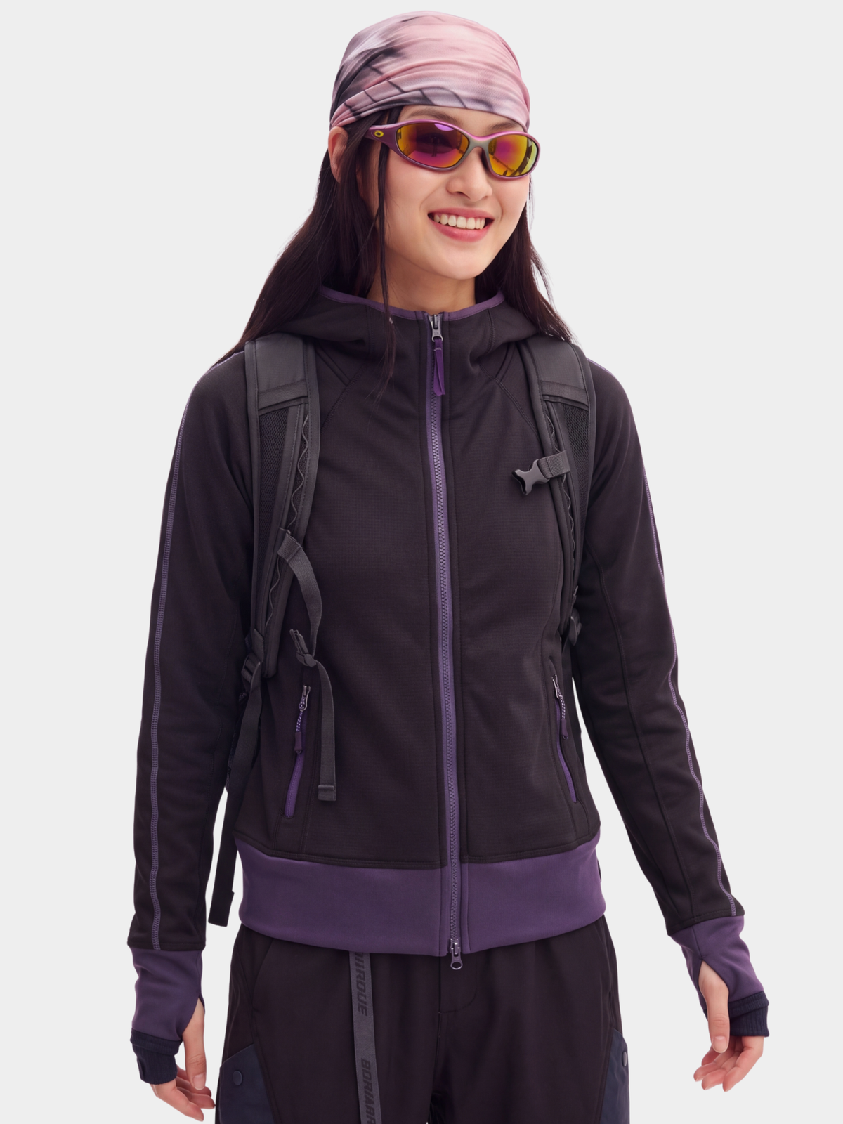 FluffGlide - Women's Breathable Stretch Grid Fleece Jacket