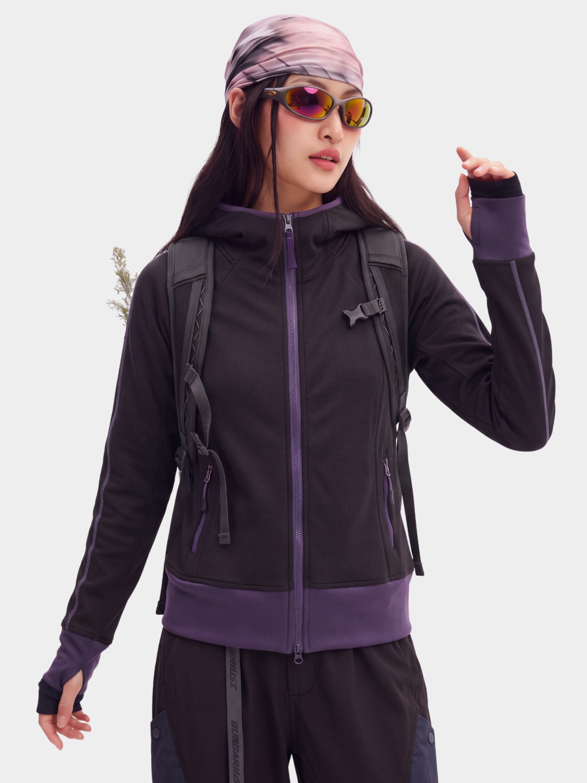 FluffGlide - Women's Breathable Stretch Grid Fleece Jacket
