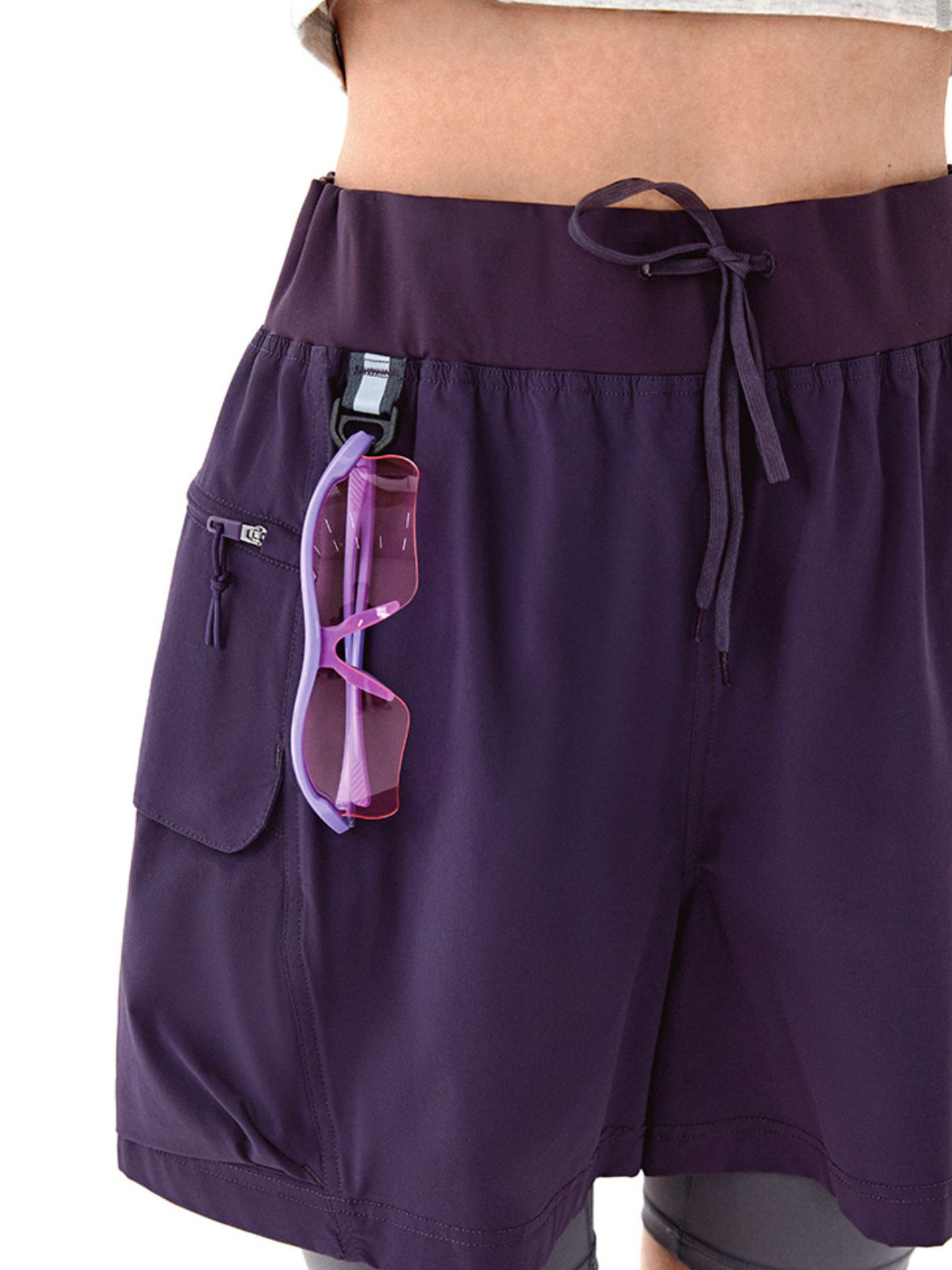 Cougarnest - Women's Drawstring Reflective Quick-Dry Shorts