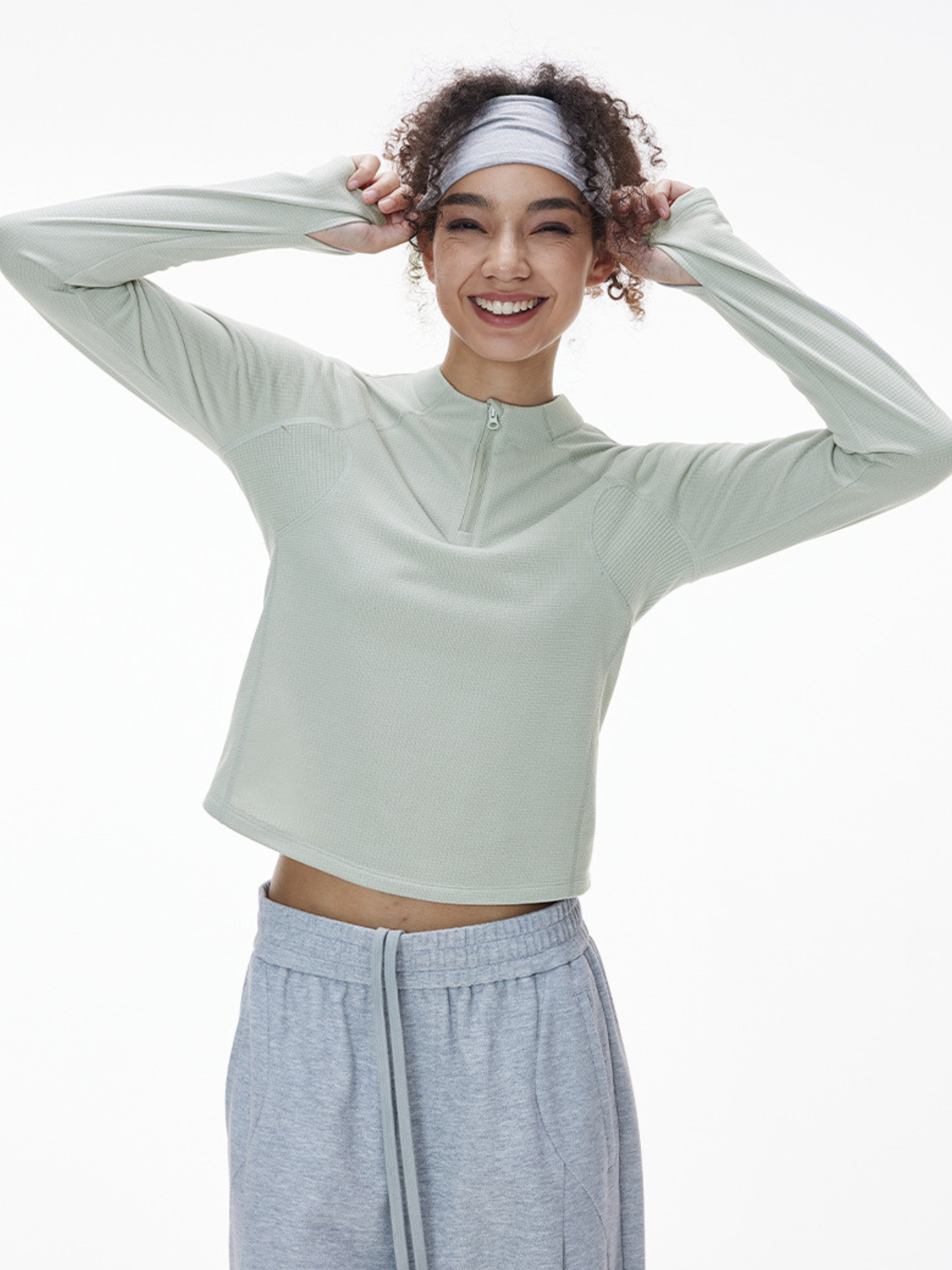 Shadowfern - Lightweight Thermal Half-Zip Sweatshirt