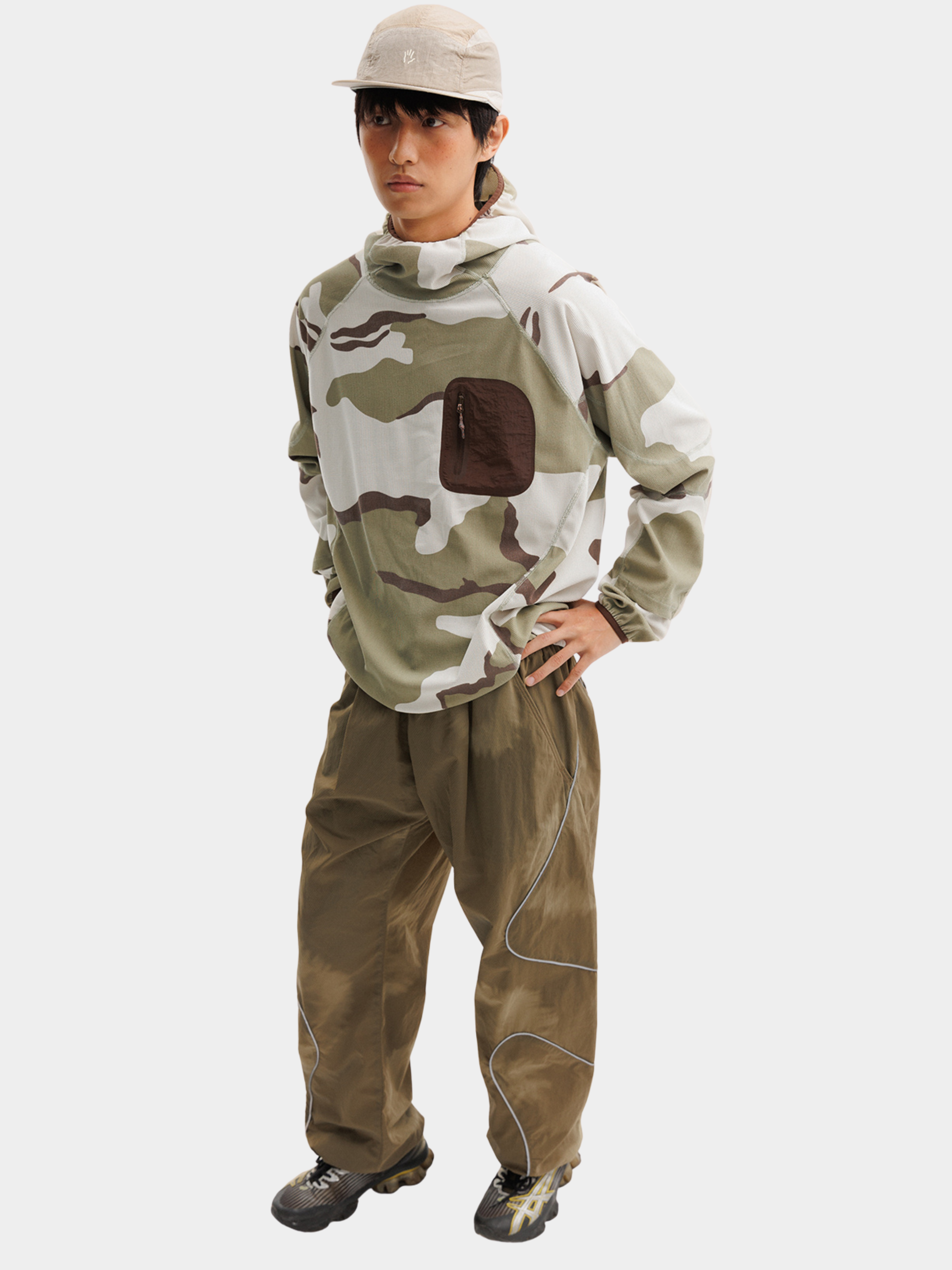 Crag - Unisex Moisture-Wicking High Neck Hoodie Base Layer