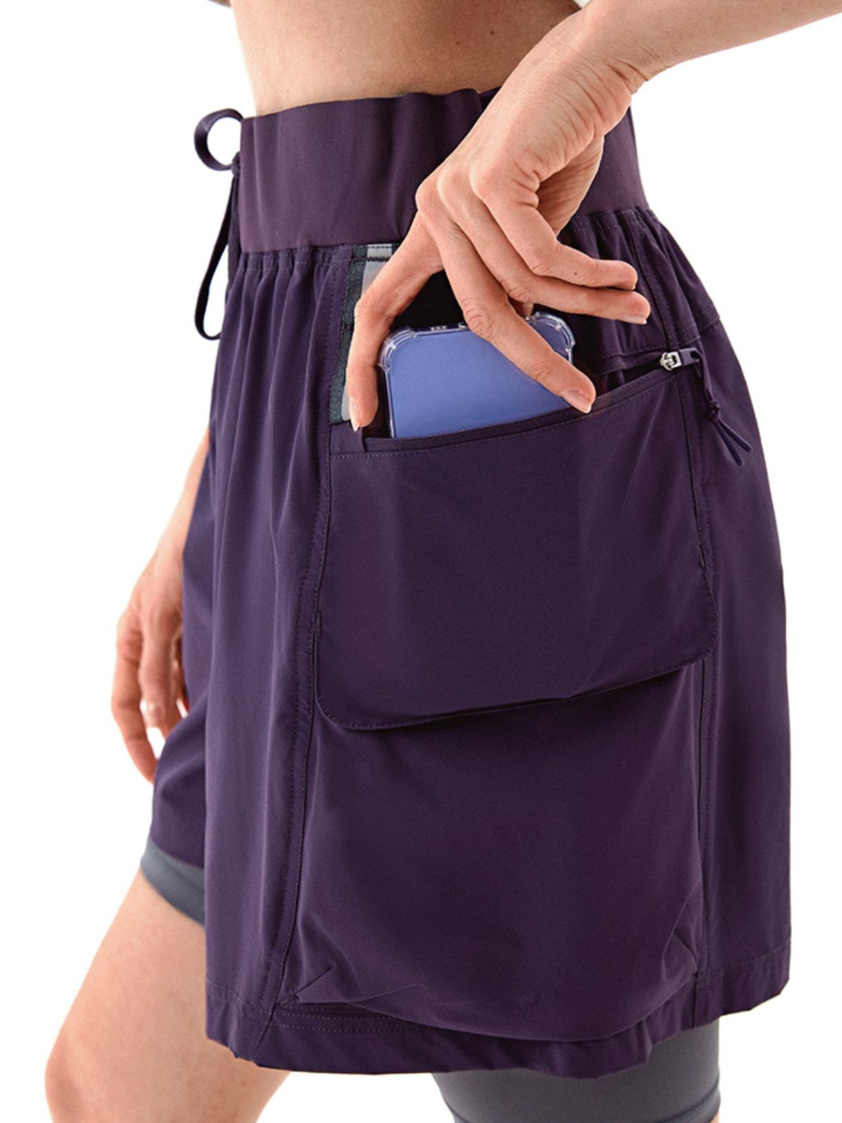 Cougarnest - Women's Drawstring Reflective Quick-Dry Shorts