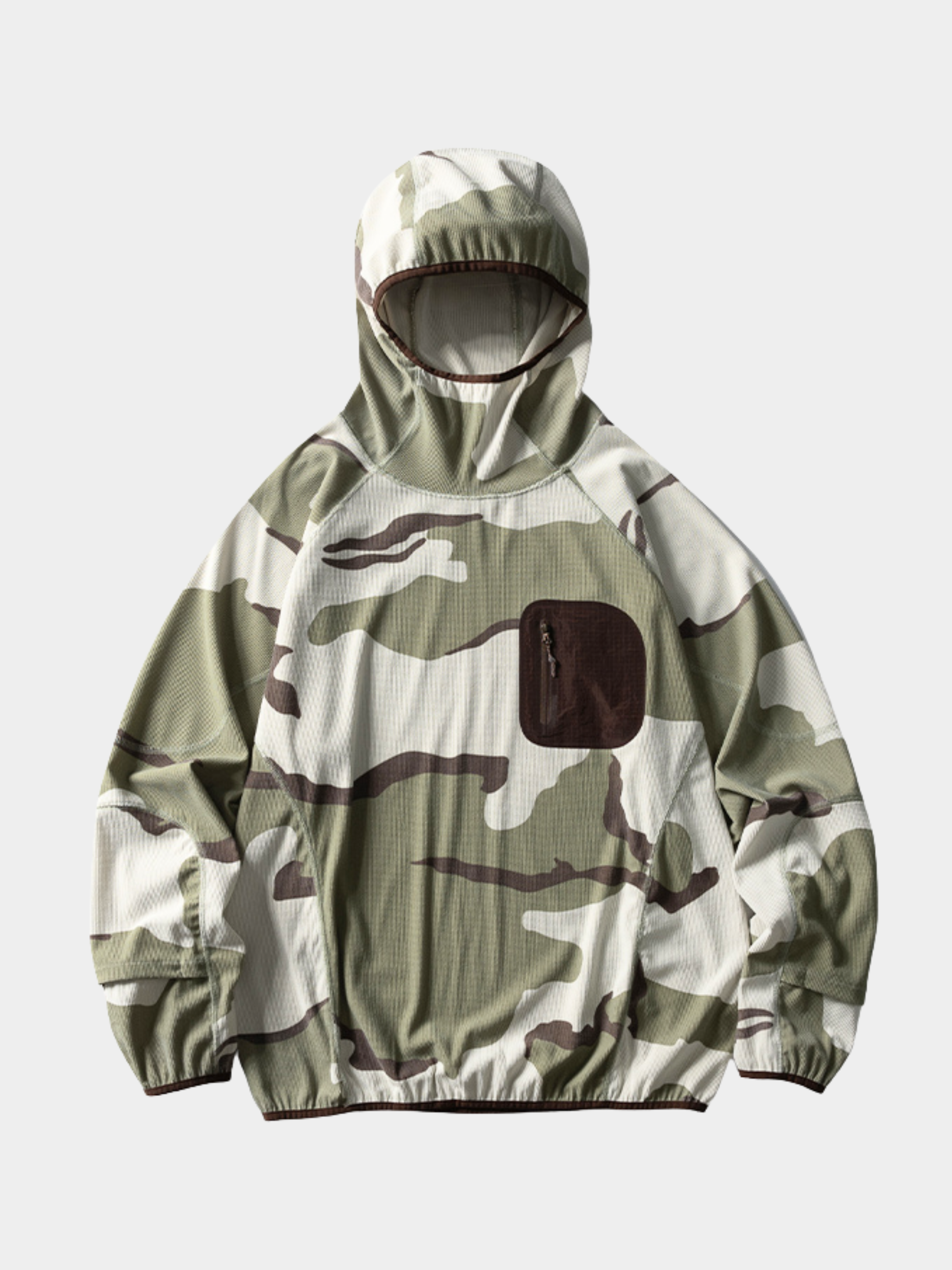 Crag - Unisex Moisture-Wicking High Neck Hoodie Base Layer