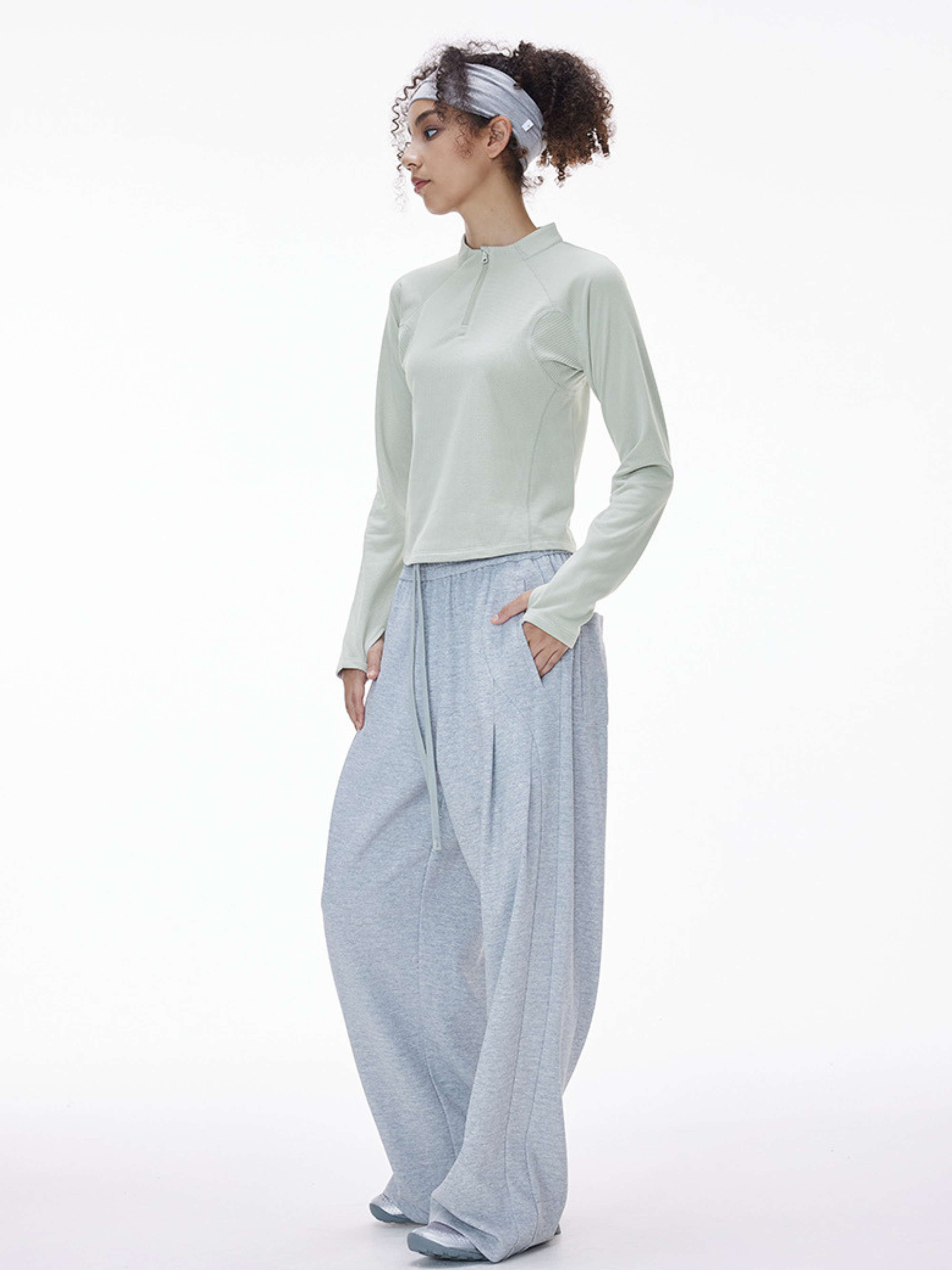 Shadowfern - Lightweight Thermal Half-Zip Sweatshirt