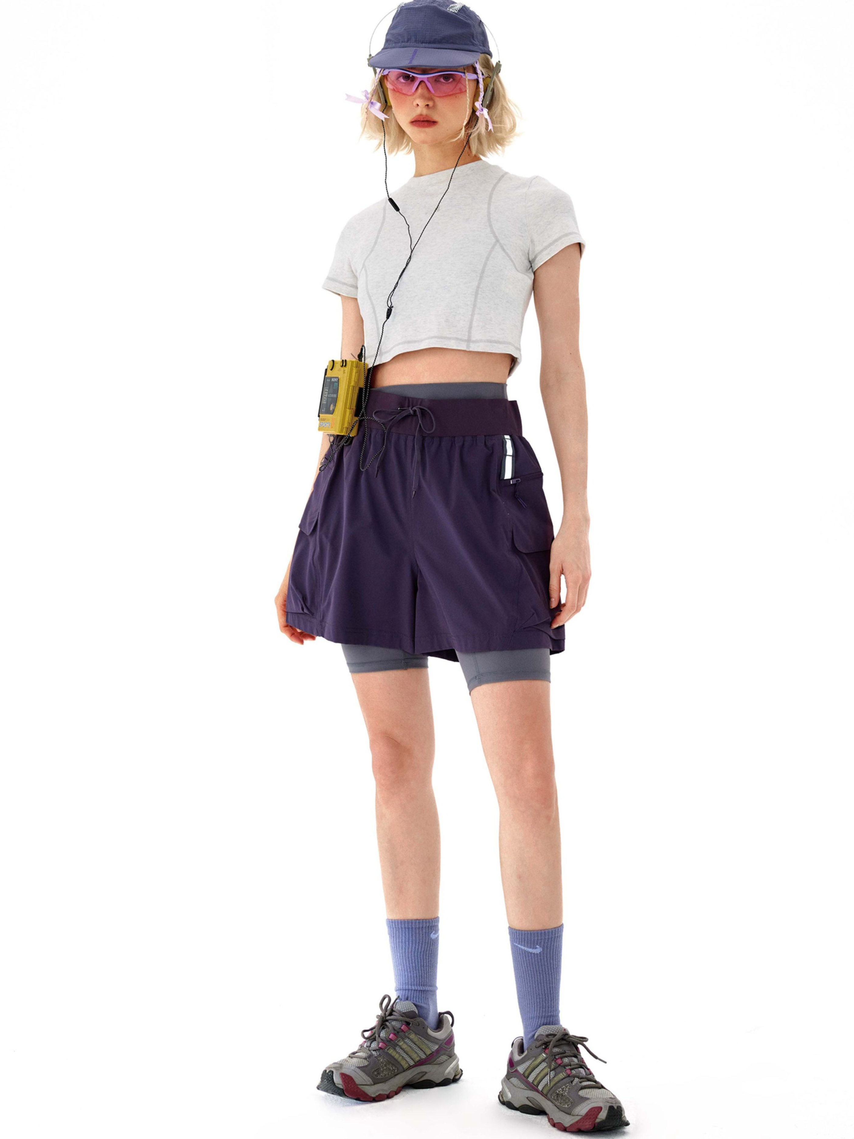 Cougarnest - Women's Drawstring Reflective Quick-Dry Shorts