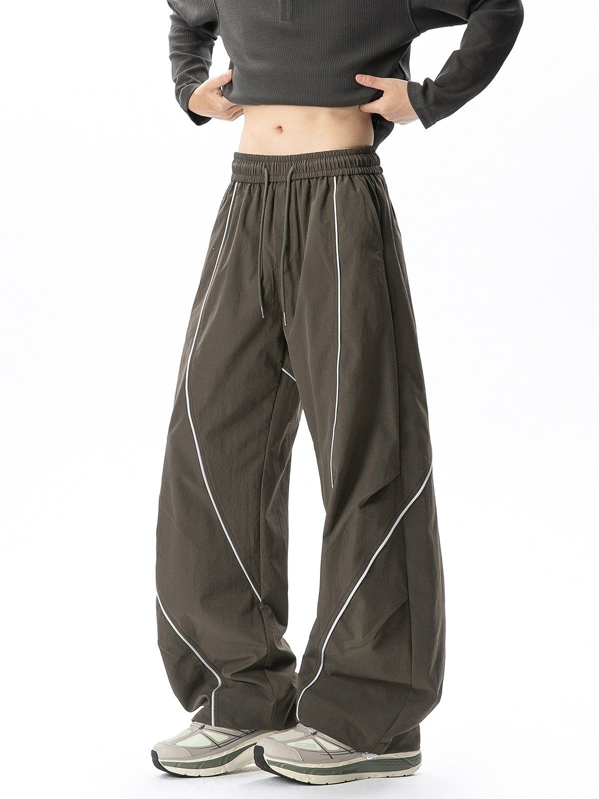 Crossridge - Unisex Water-Repellent Color-Block Paratrooper Pants