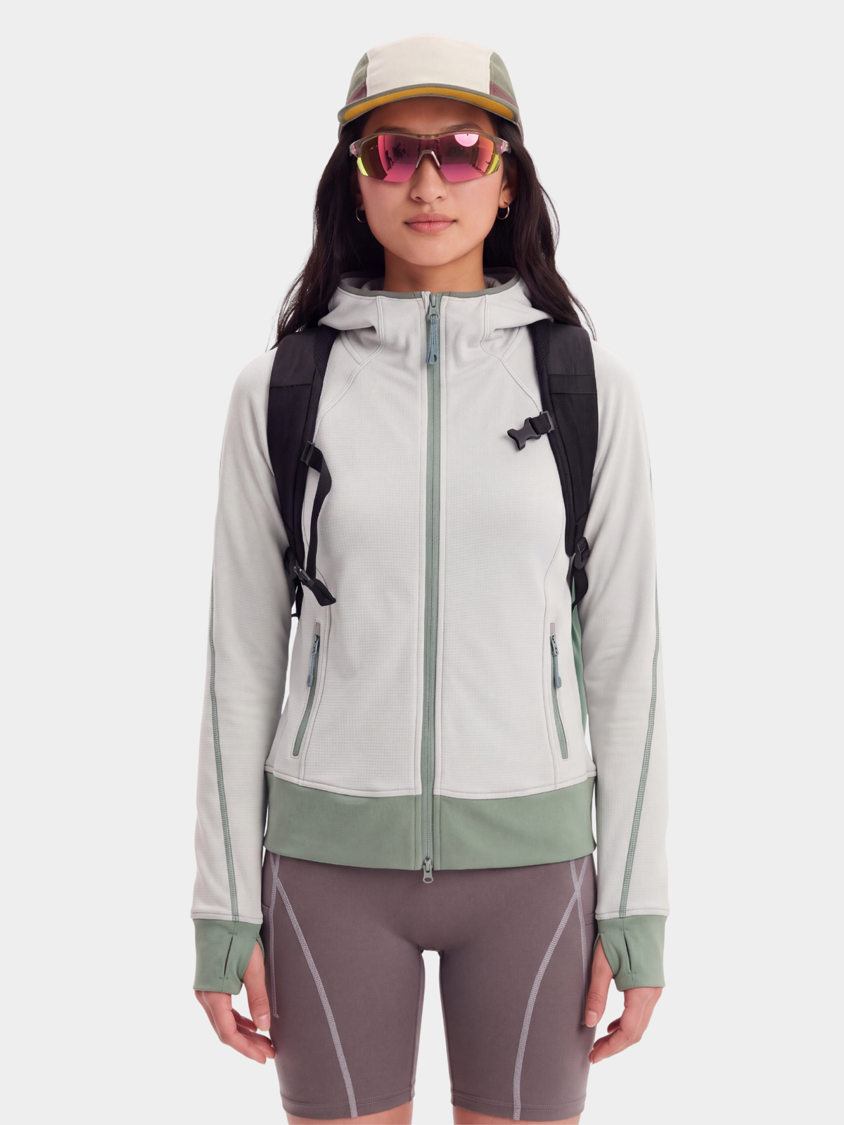FluffGlide - Women's Breathable Stretch Grid Fleece Jacket