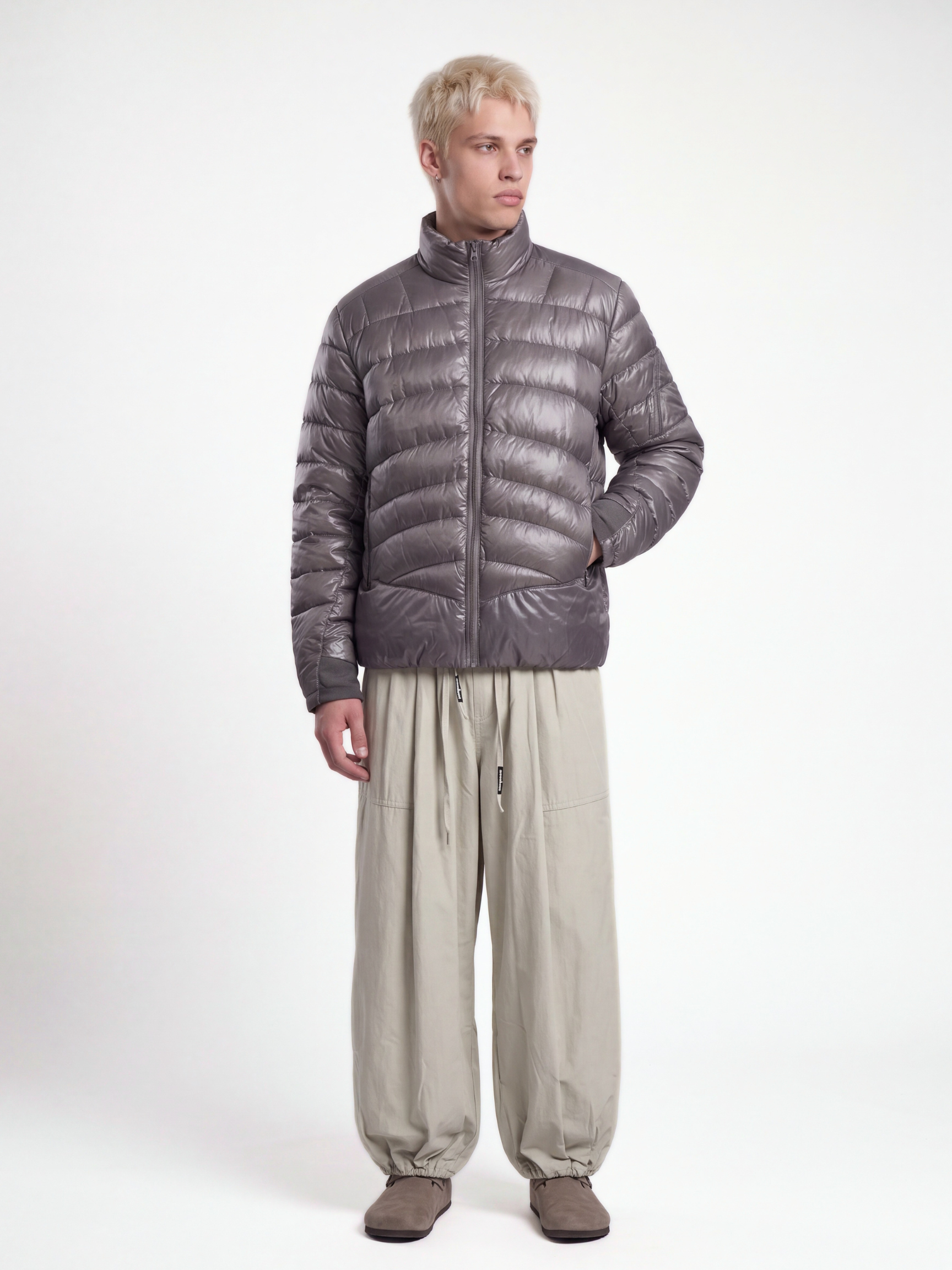 EagleStep - Unisex Loose Cotton Lantern Pants with Cinched Hem