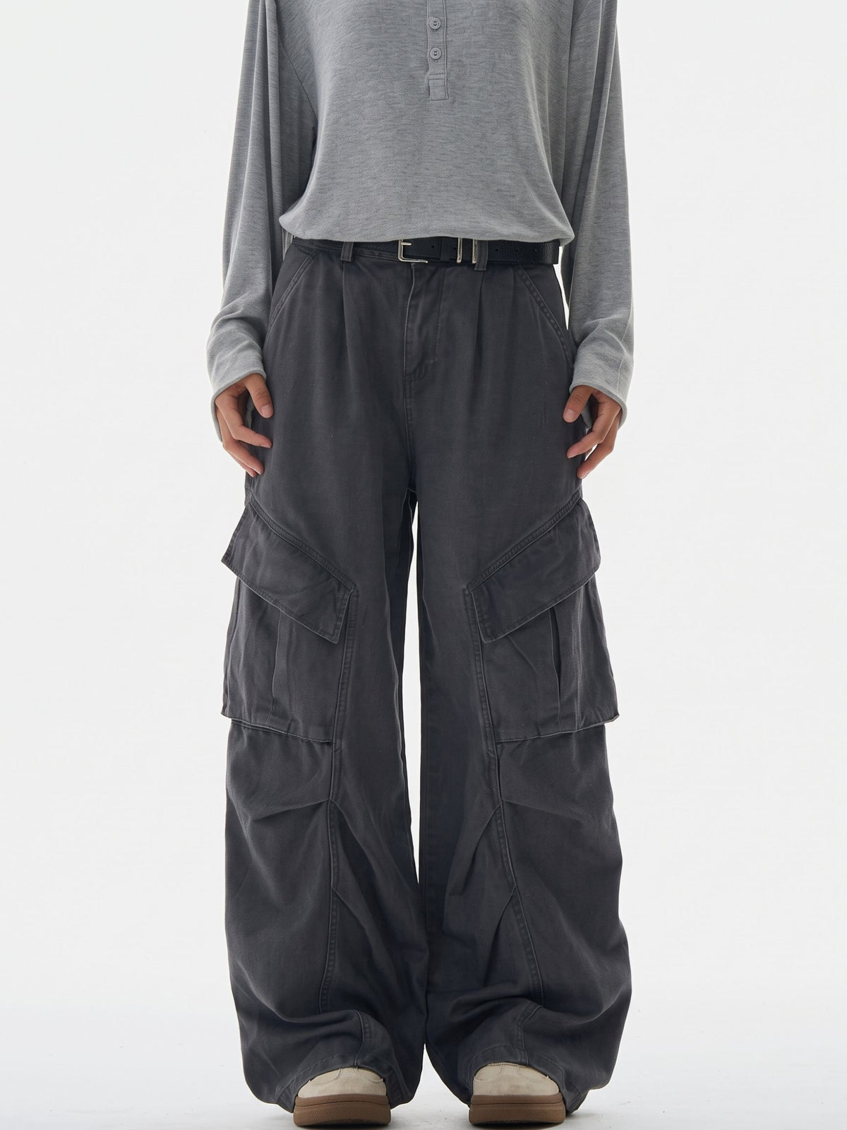 WideDrift - Abrasion-Resistant Multi-Pocket Cotton Cargo Pants
