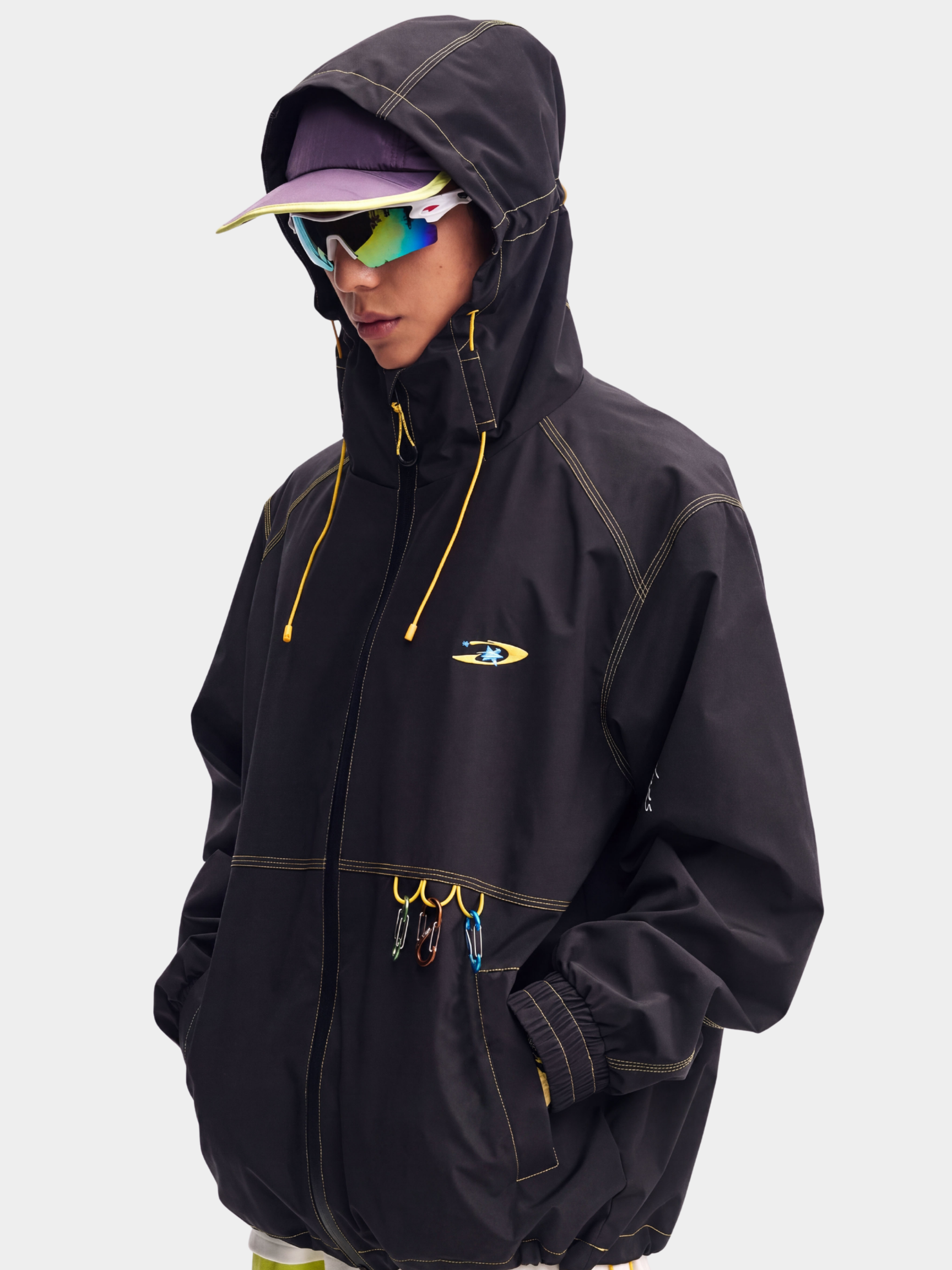 EchoDeck - Teflon® Triple-Defense Colorblock Drawstring Jacket