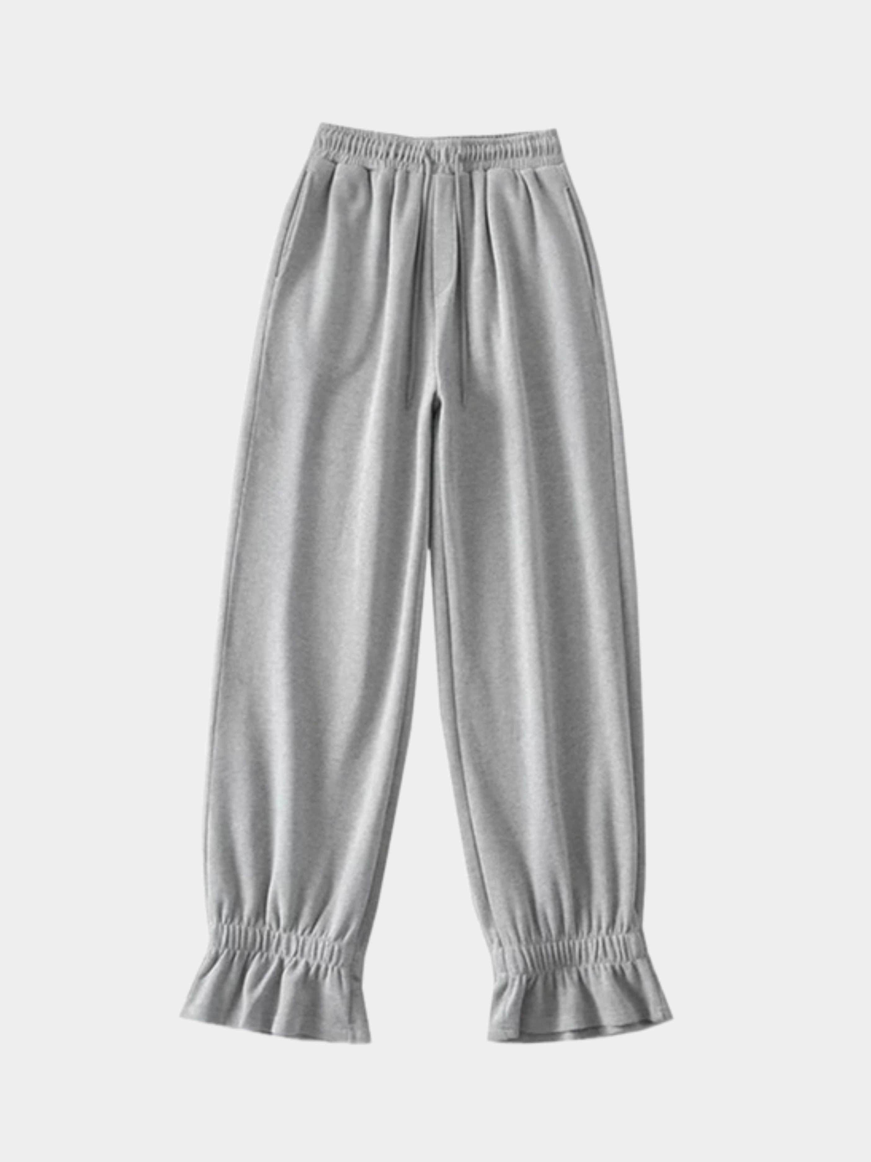 ThornTop - Women's Ruffled Hem Elastic Waist Loose Pants