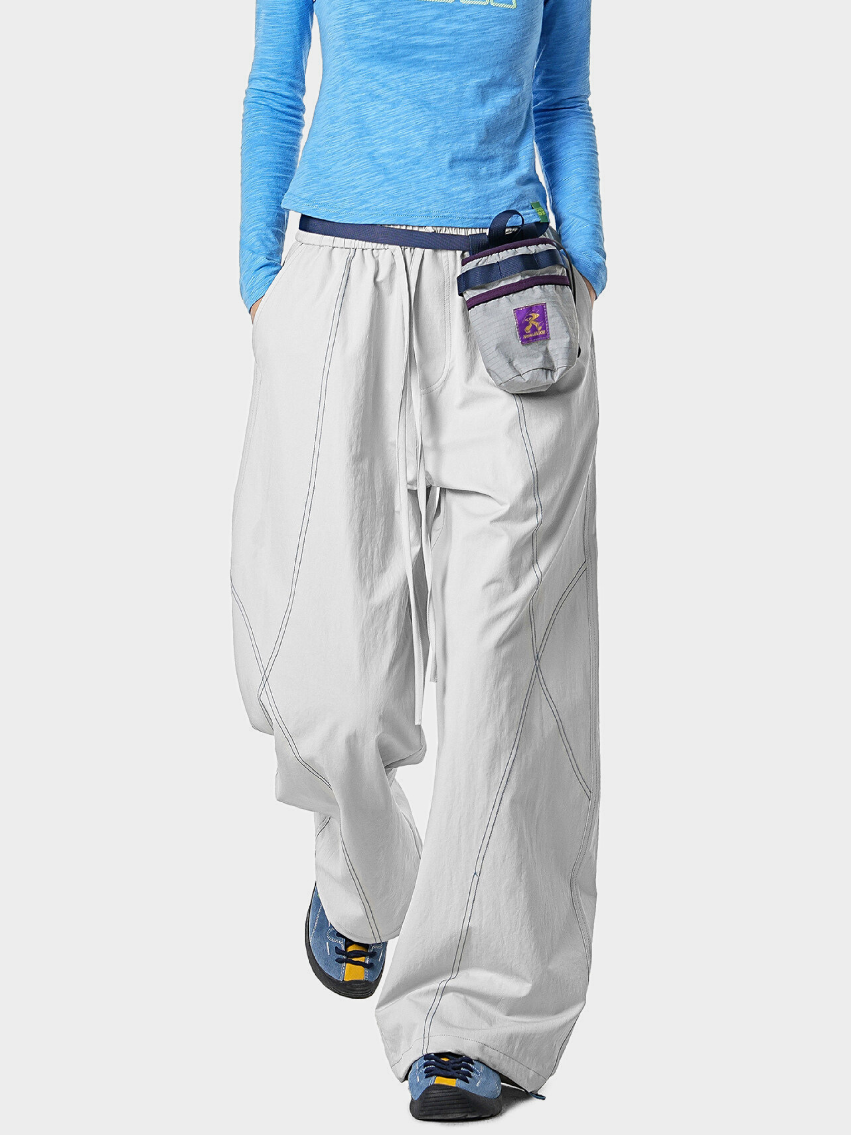 Stormrush - Unisex Contrast-Stitch Water-Repellent Paratrooper Pants