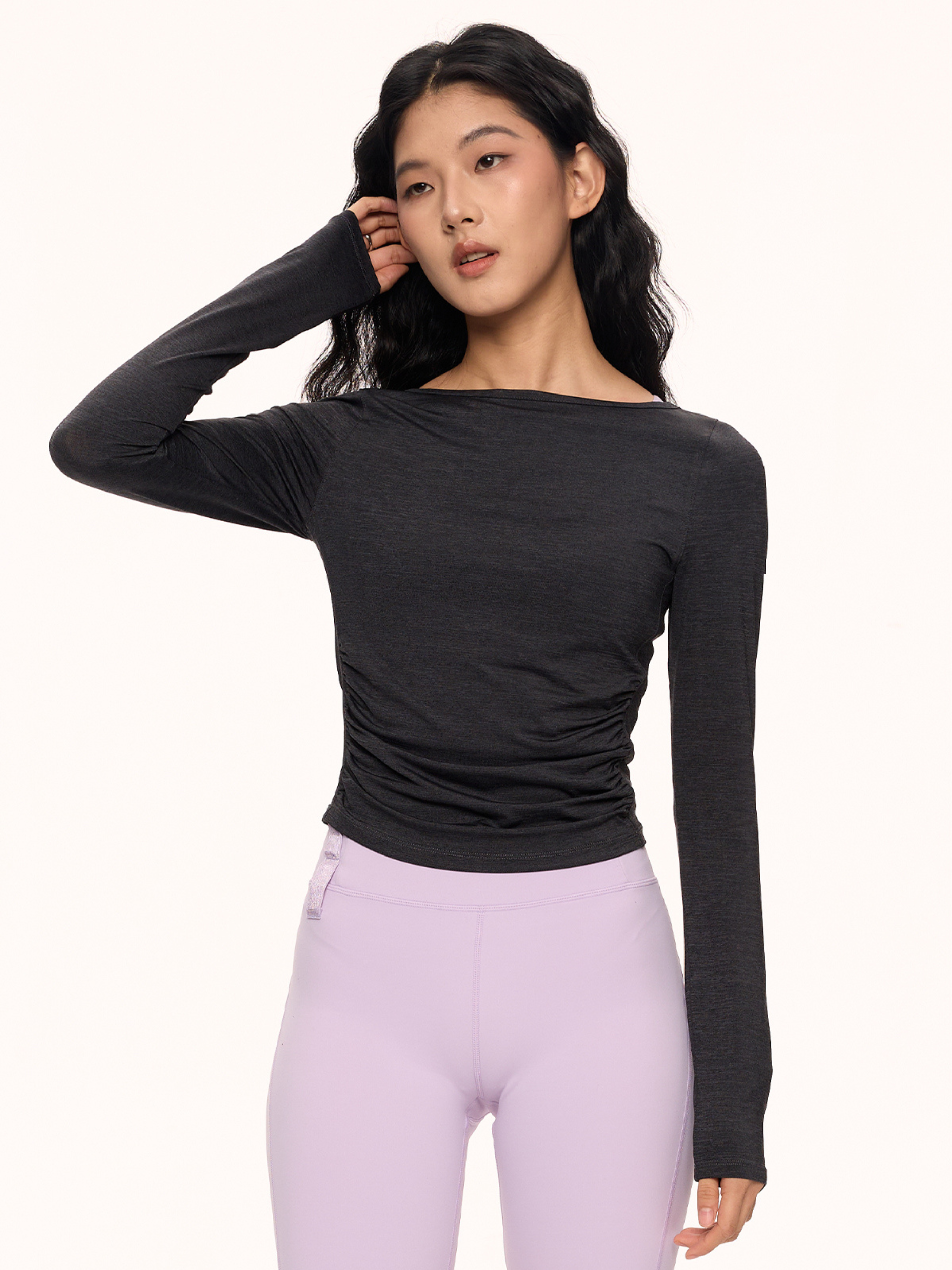 Canyoncrack - Women's Off-Shoulder Slim Fit Sports T-Shirt