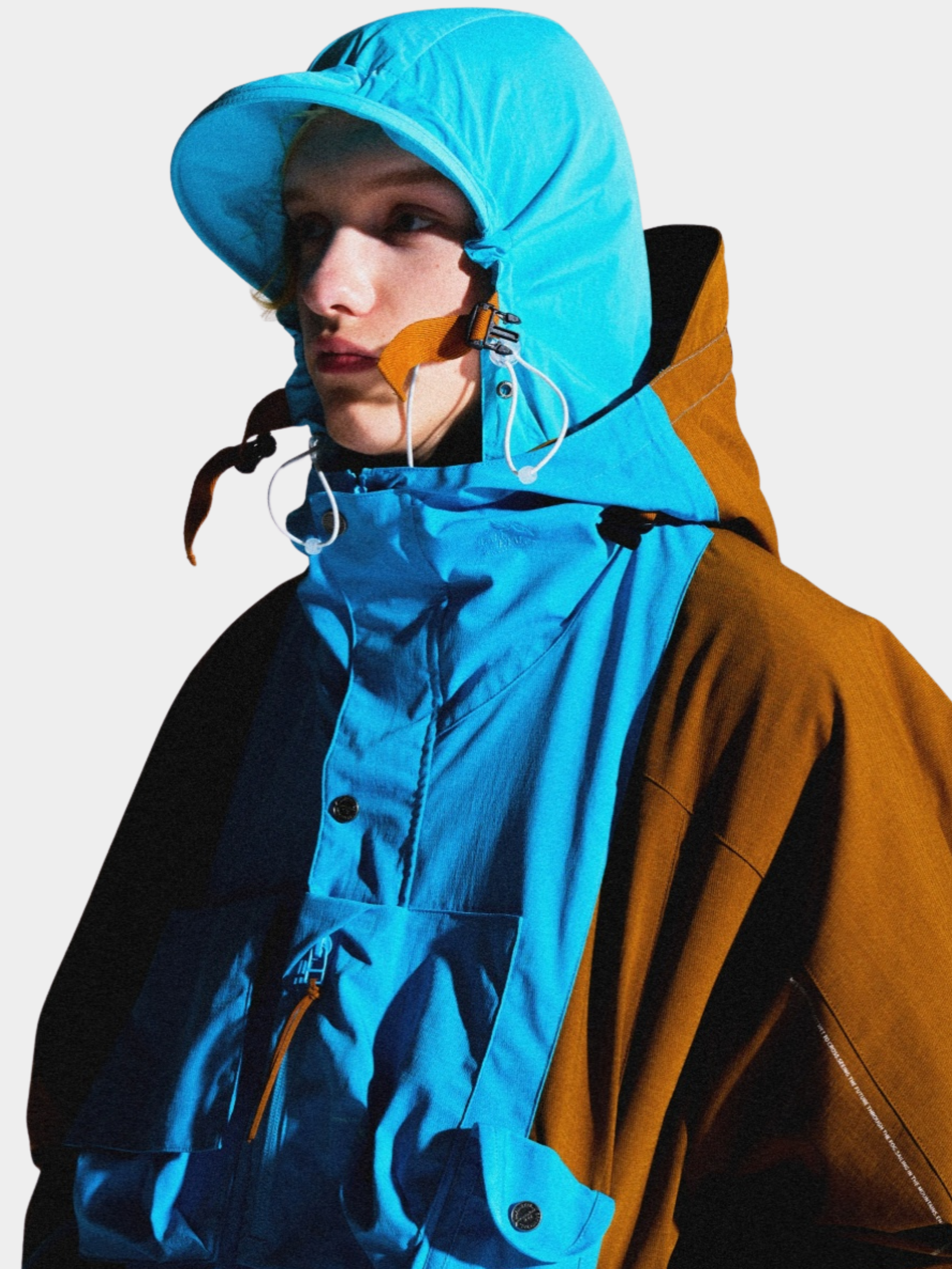 HeatFlask - Men's Color-Block Dual-Hood Teflon® 3-Proof Functional Jacket
