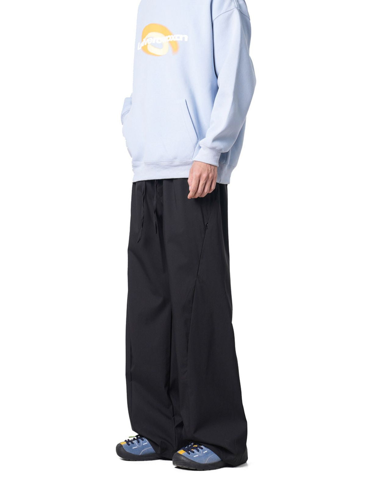 Gusttrek - Geometric Seam Relaxed Straight-Leg Pants