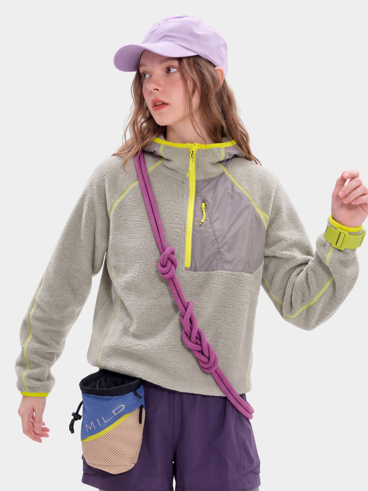 LiteDrift - Unisex Lightweight Textured Fleece Hooded Sweatshirt