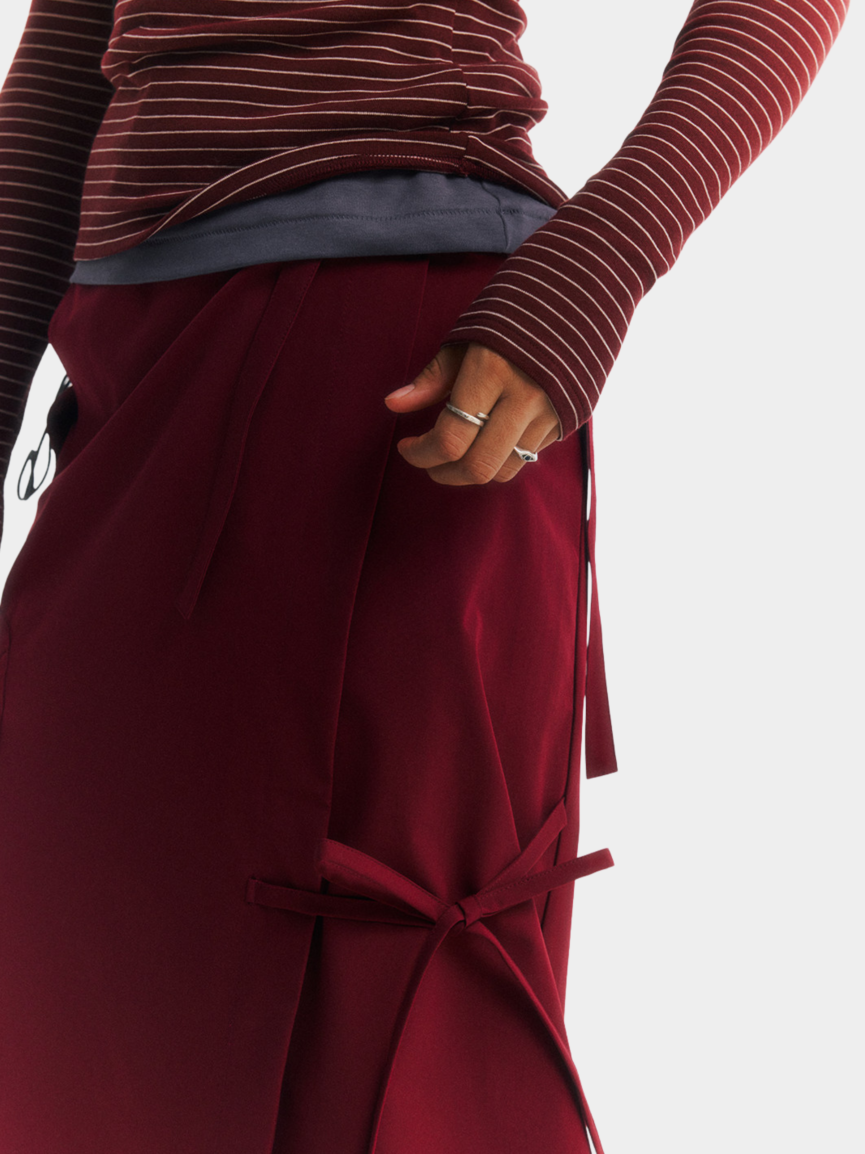 SpringMist - Women's Water-Repellent Durable A-Line Midi Skirt