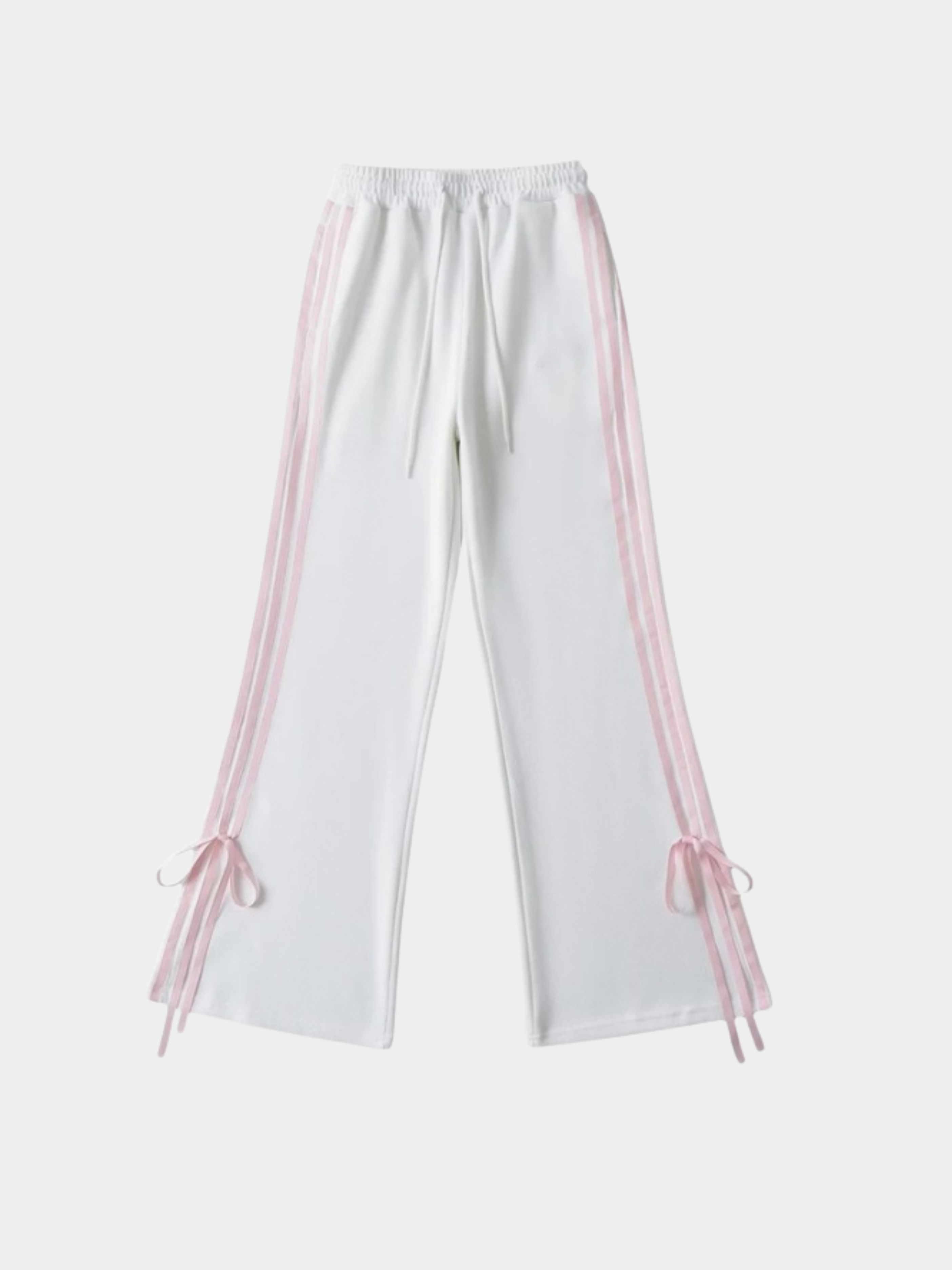 ThornSet - Women's Elastic Waist Side Stripe Straight-Leg Pants