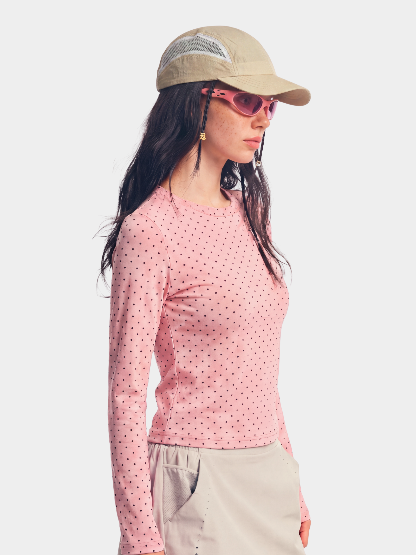 PaleGrid - Women's Moisture-Wicking & Breathable Slim Fit Long Sleeve T-Shirt