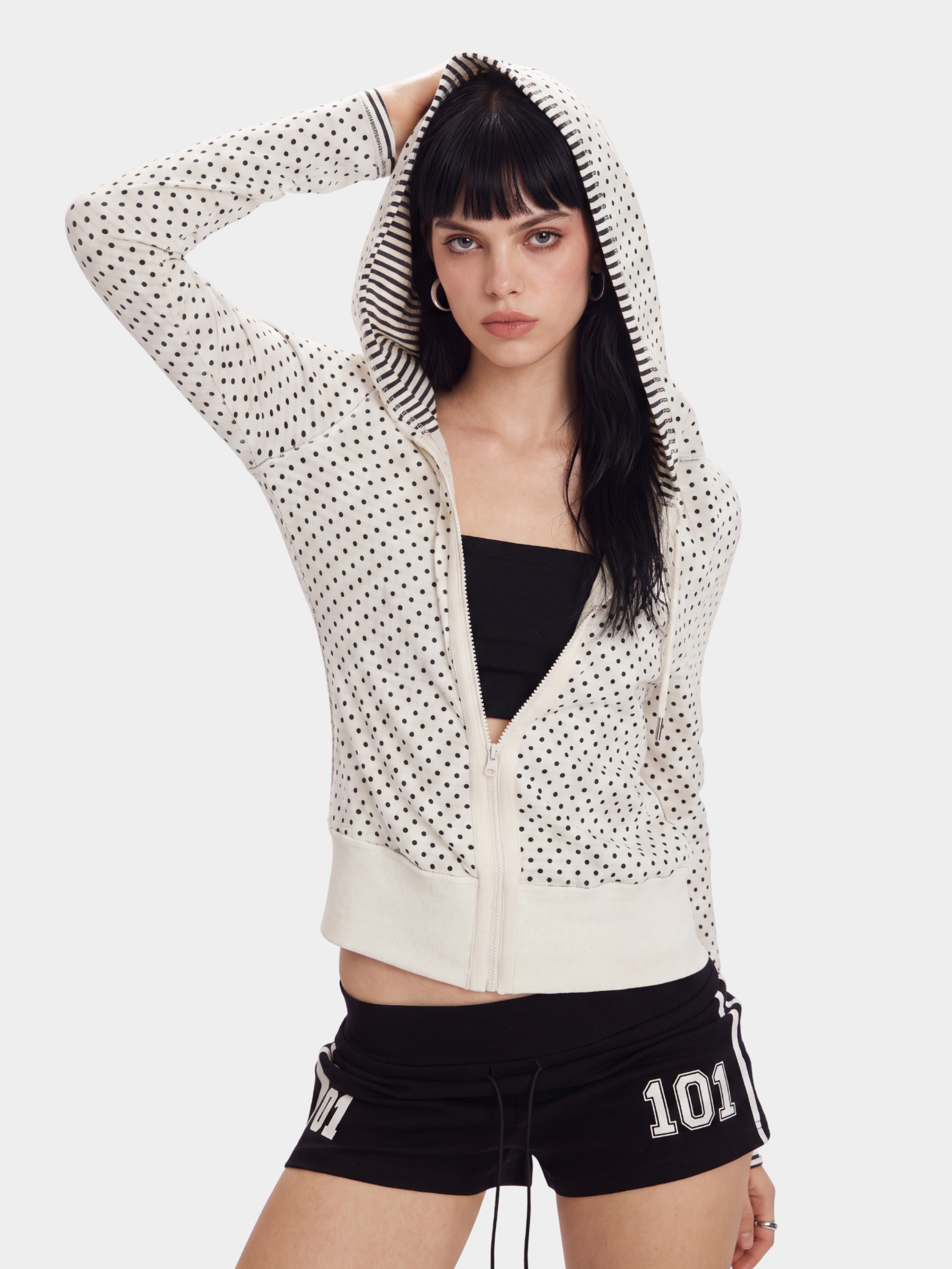 FlipStripe - Women's Reversible Stripe & Spot Print Jacket