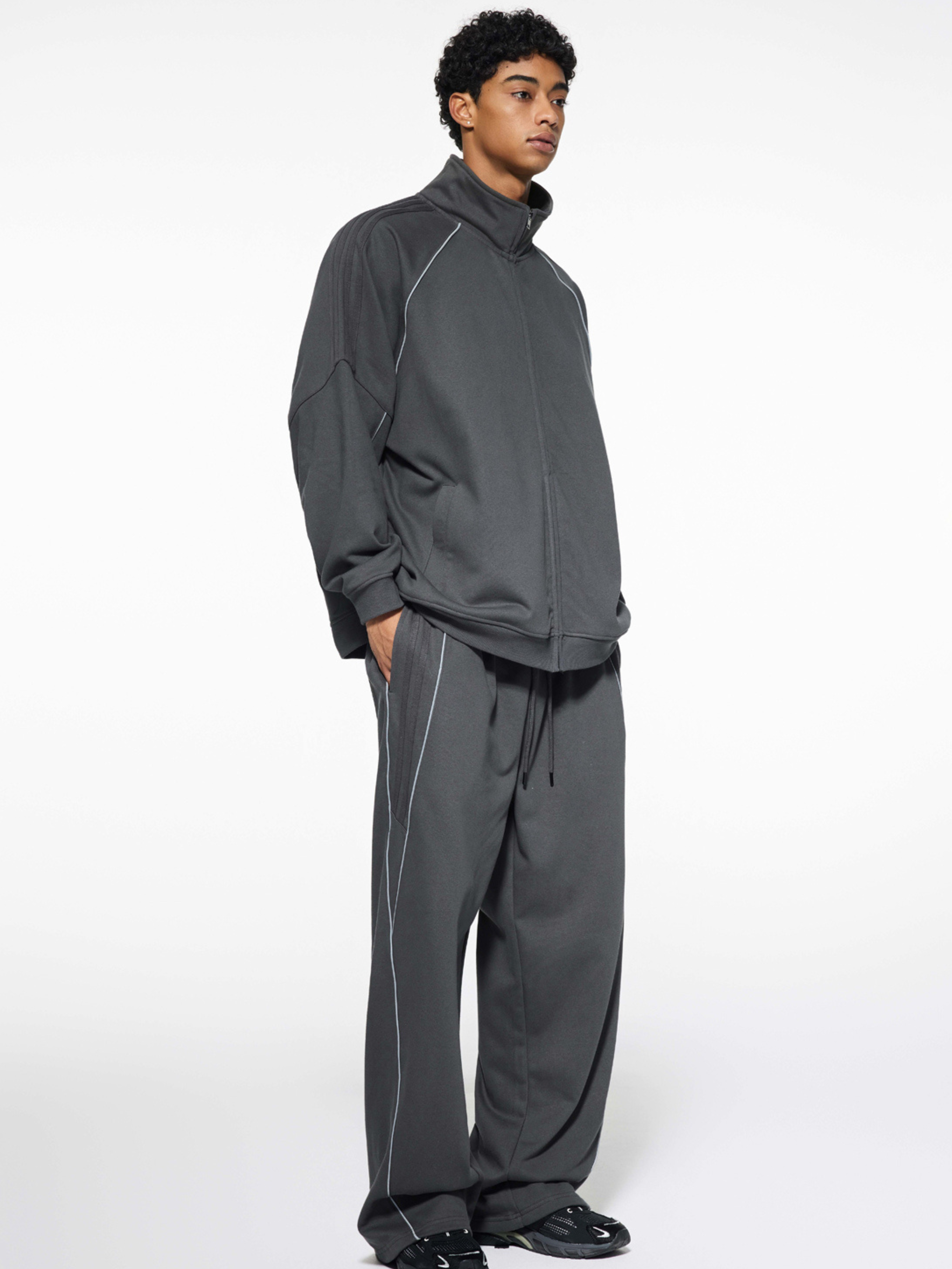 Thunderclaw - Reflective Stripe Straight-Leg Jogger Pants