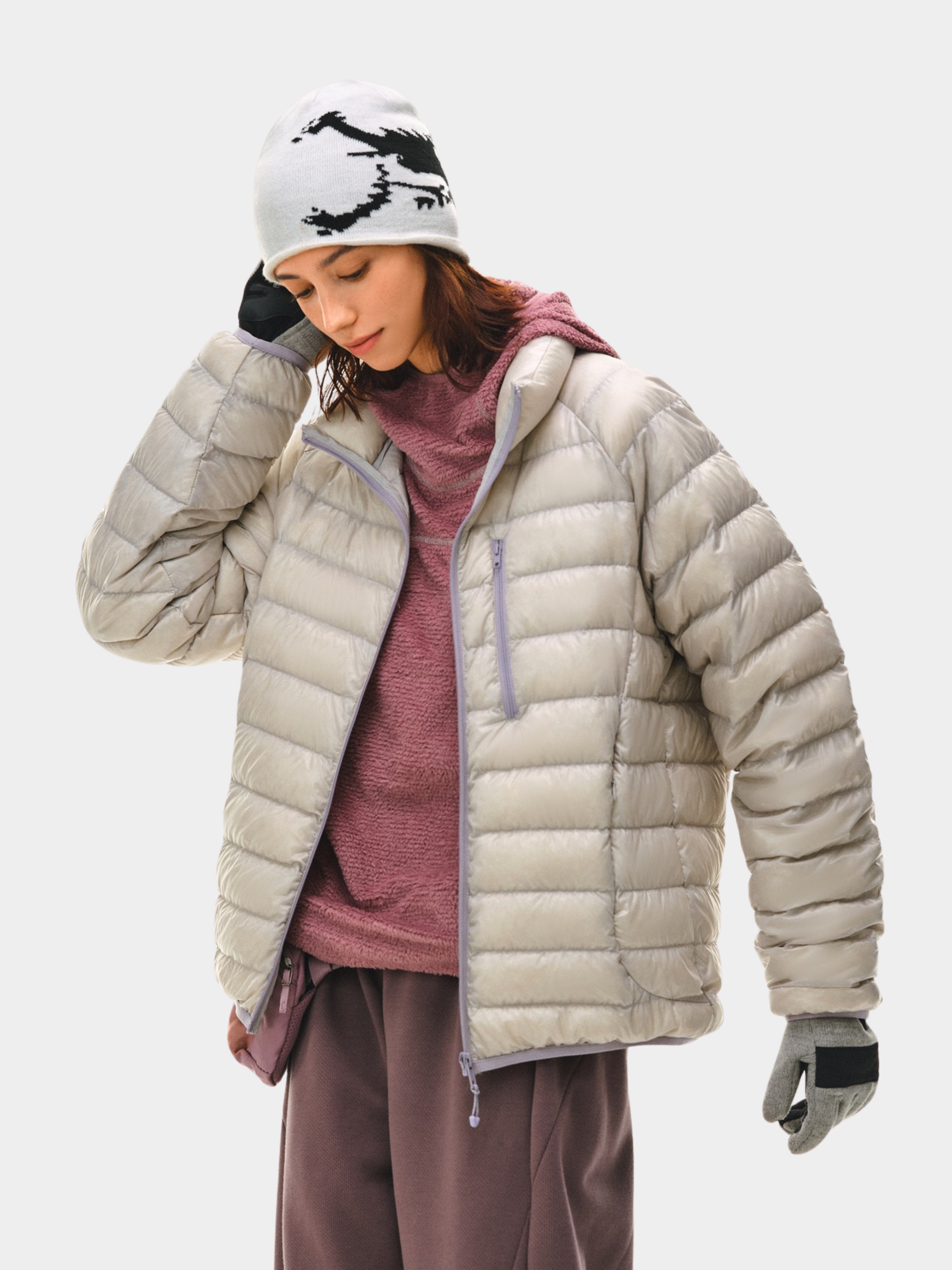 Wildfury - Unisex 90% White Duck Down Lightweight Puffer Jacket