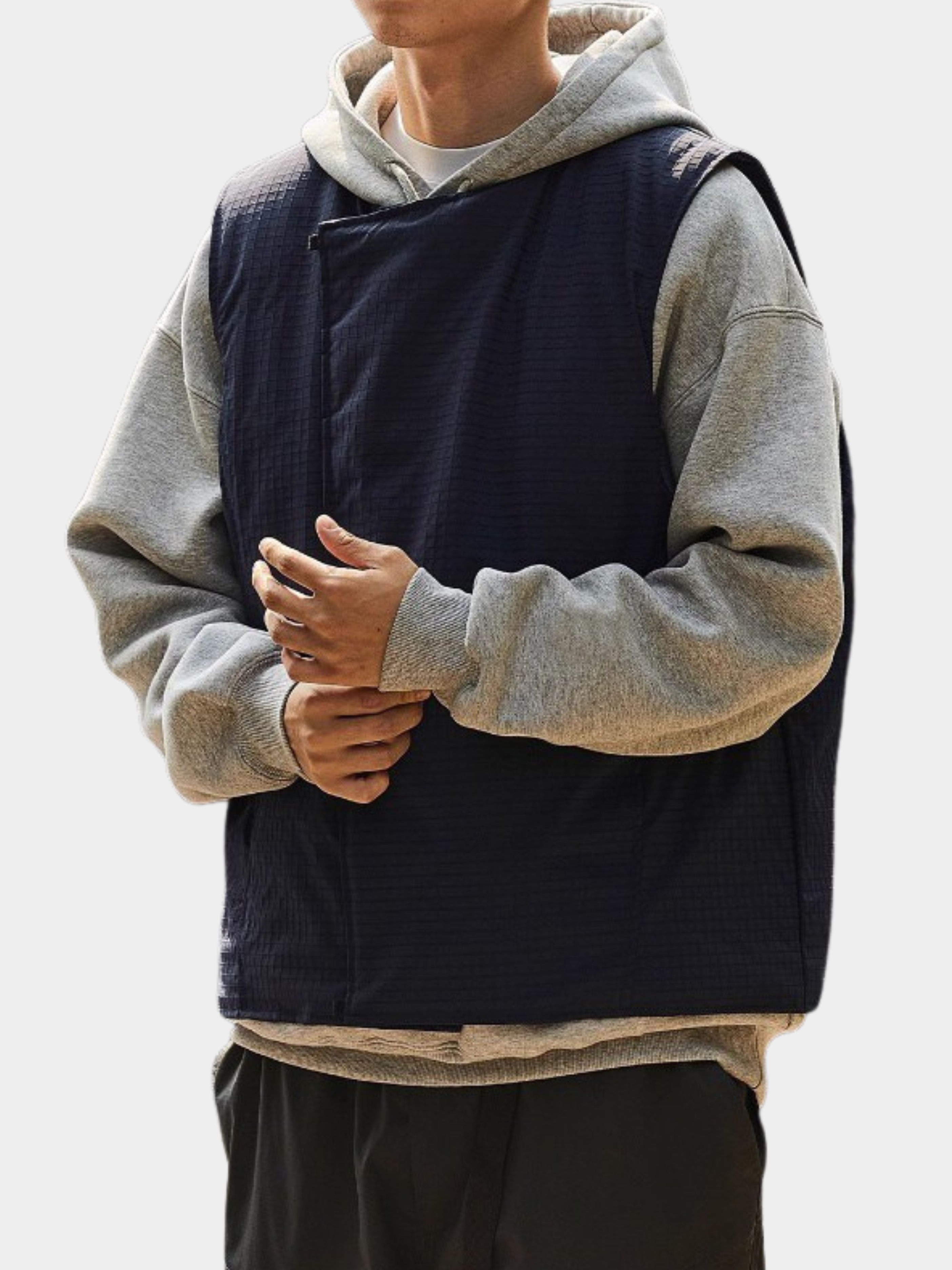 HeatBox - Men's 90% White Duck Down Water-Resistant Asymmetric Vest