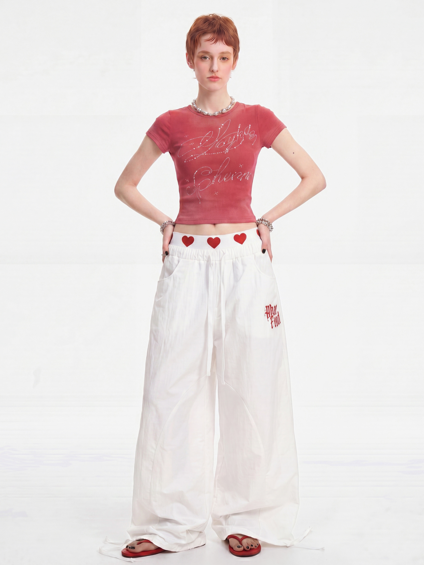HeartHaze - Women's Lightweight & Breathable Relaxed Fit Drawstring Pants