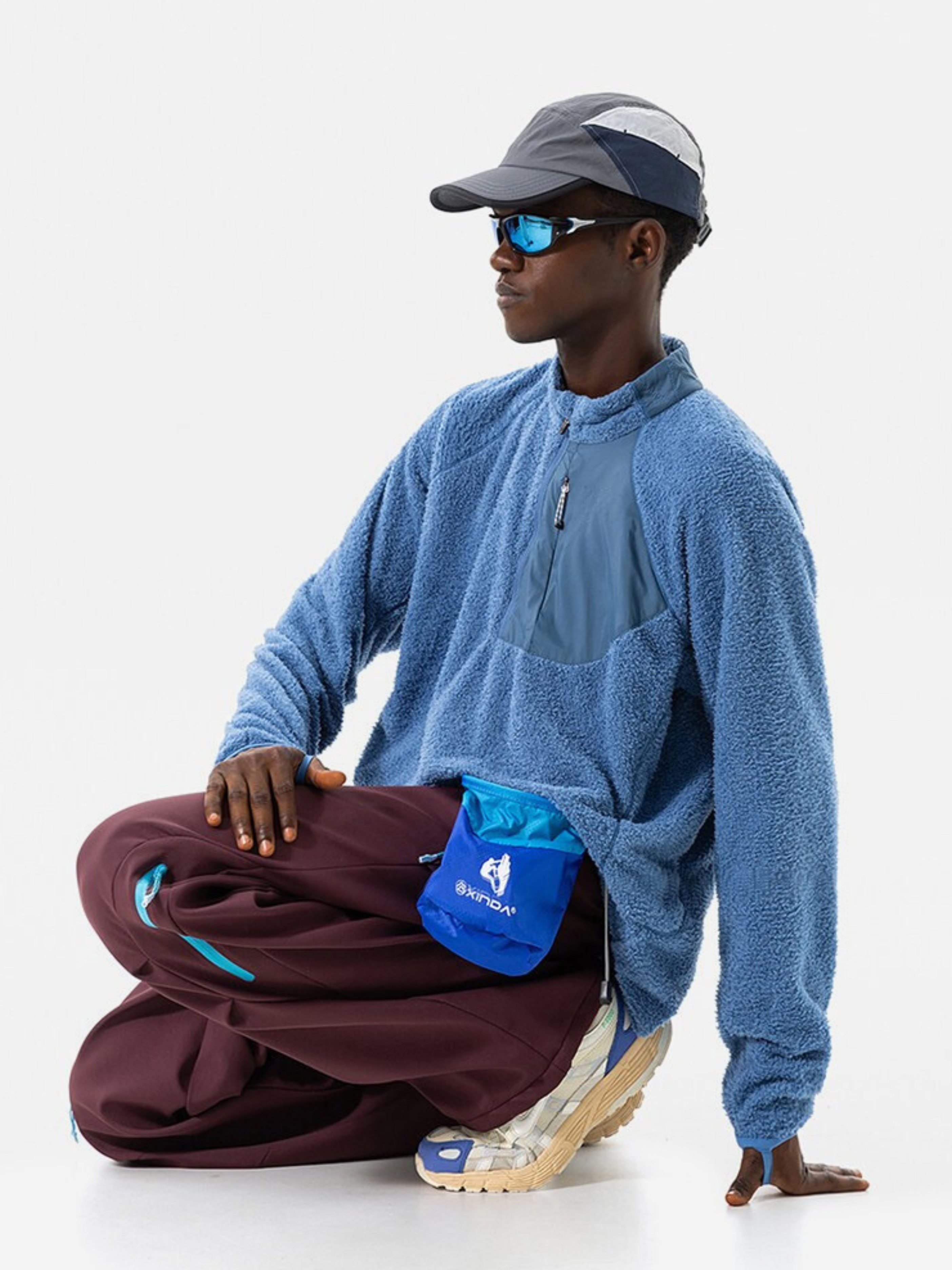 Arcadia - Half-Zip Fleece Liner Mock Neck Sweatshirt