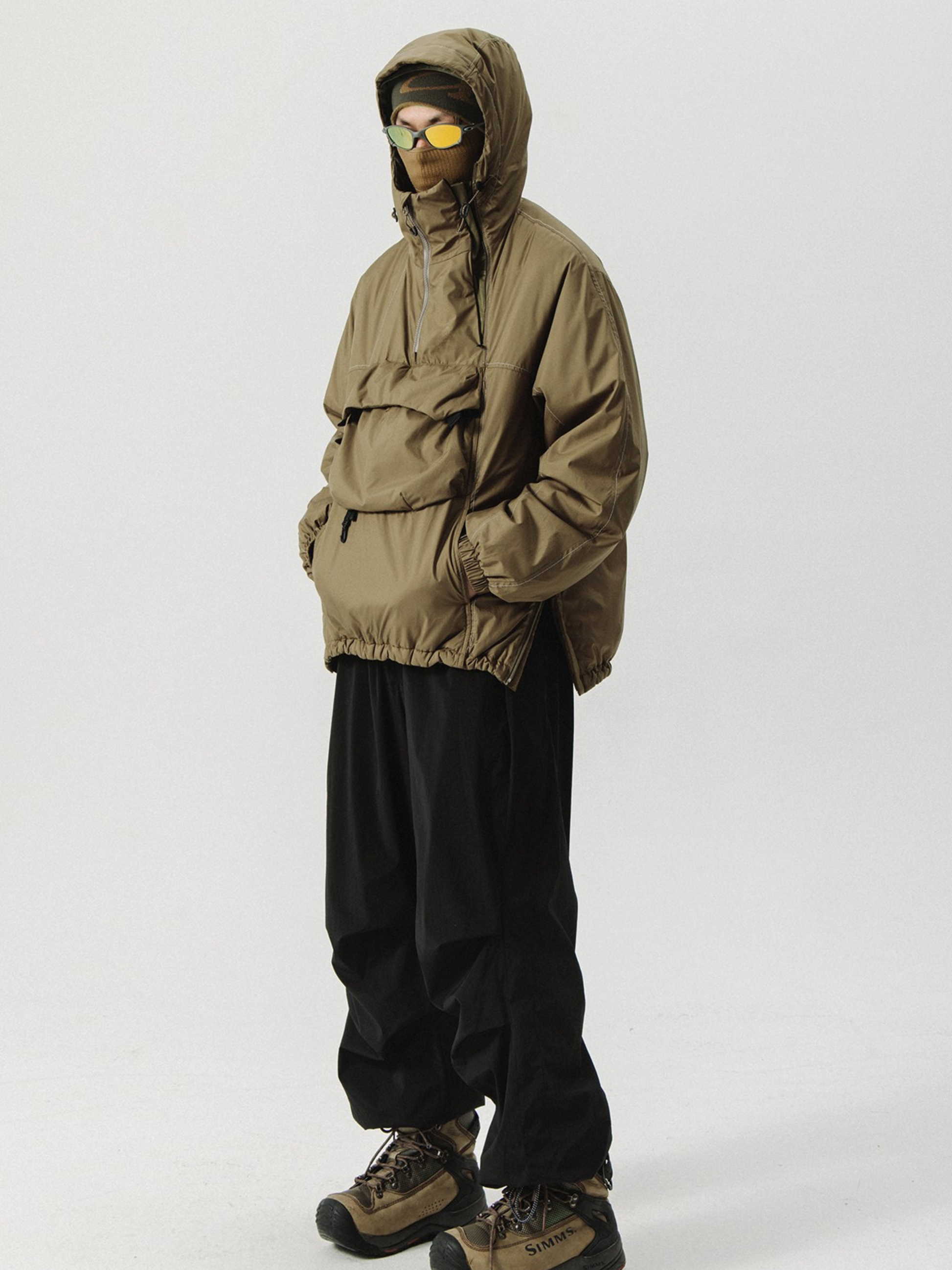 HeatWrap - Unisex Half-zip Primaloft Hooded Insulated Jacket GONGGAR SPORTS