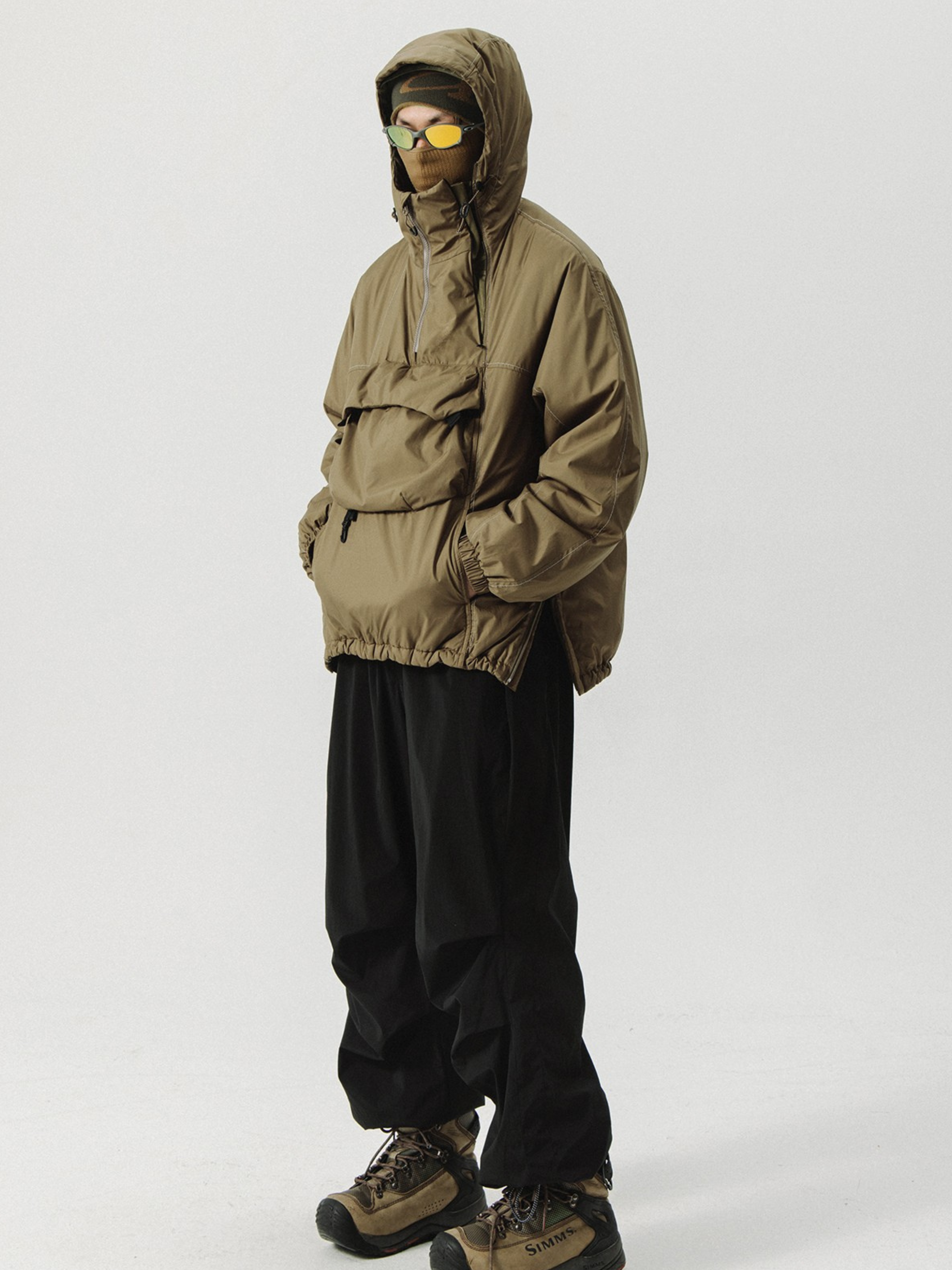HeatWrap - Unisex Half-zip Primaloft Hooded Insulated Jacket GONGGAR SPORTS