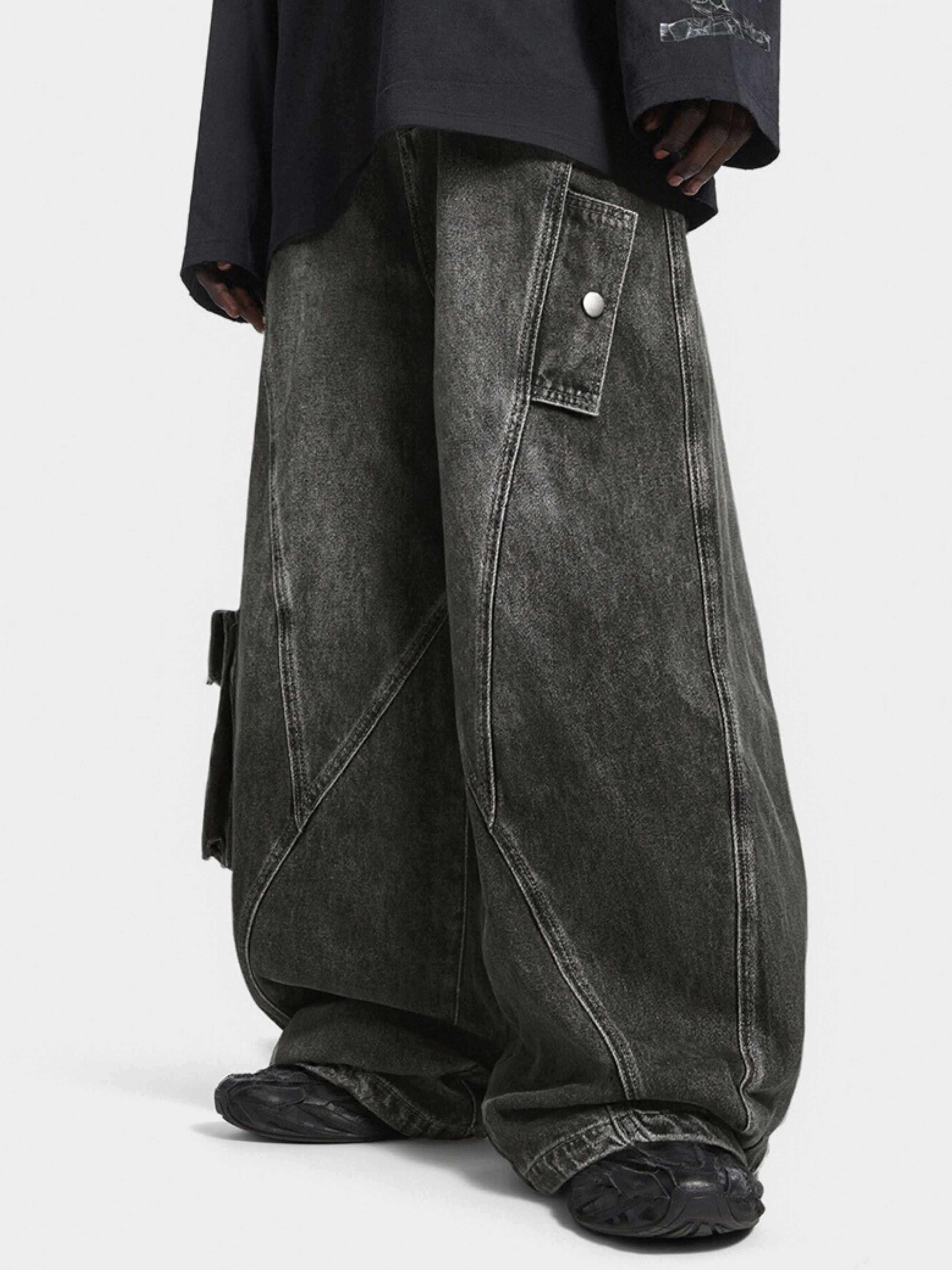 Ashloop - Men's Structured & Wrinkle-Resistant Denim Pants