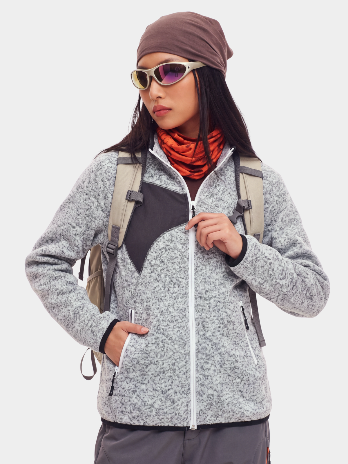 EdgeGlide - Unisex Wrinkle-Resistant Lightweight Thermal Fleece Jacket