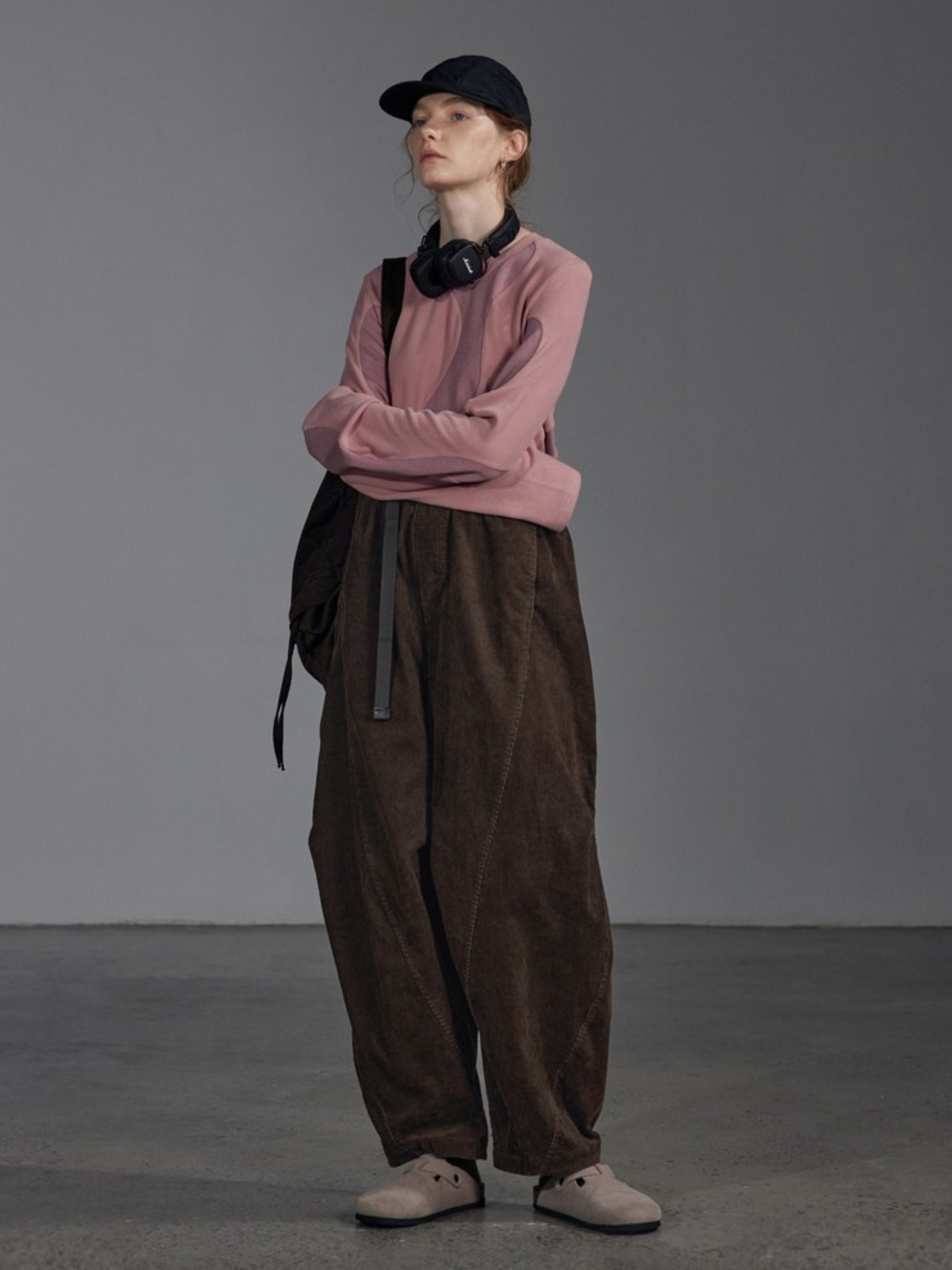 Ashcliff - Women's Loose Straight-Leg Corduroy Pants