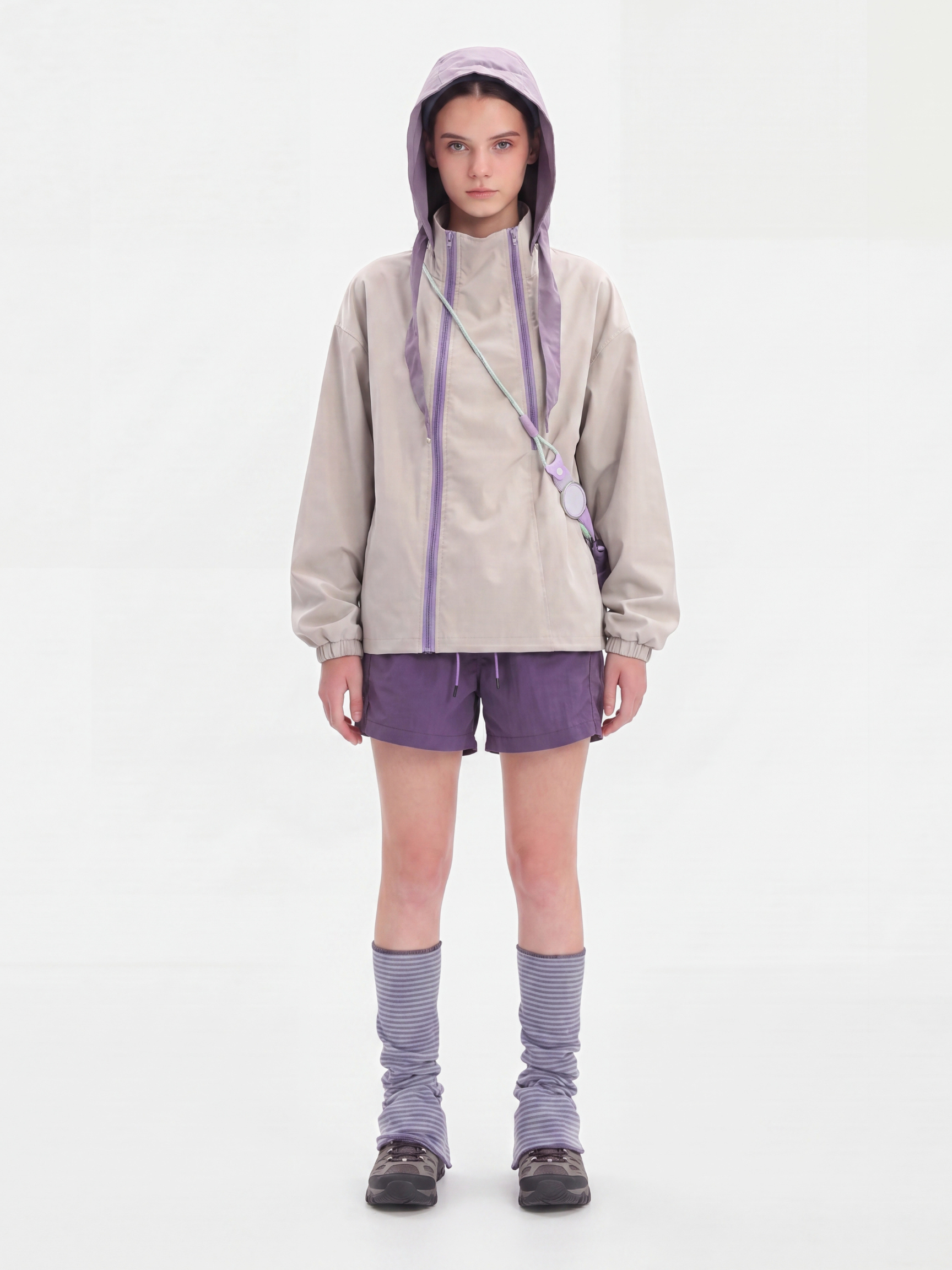 GlowJack - Women's Utility Zip-Up Stand Collar Jacket